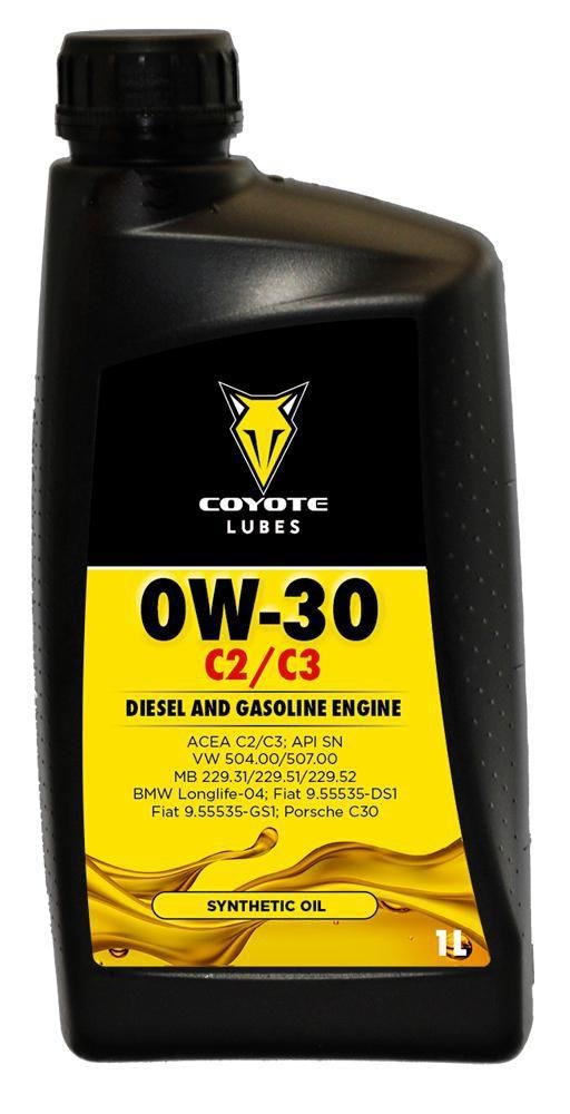 Auto-moto - Motorový olej Coyote Lubes 0W-30 C2/C3