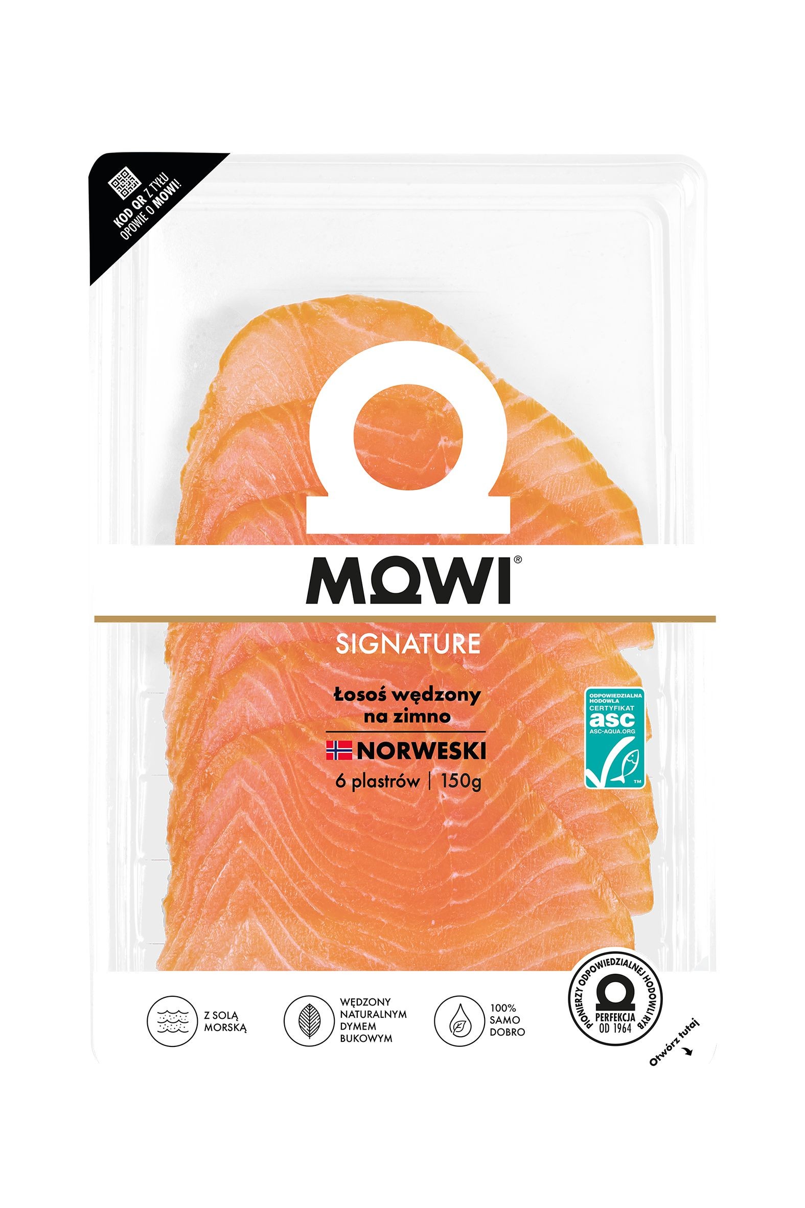 Uzeniny a lahůdky - Mowi Uzený losos 150g