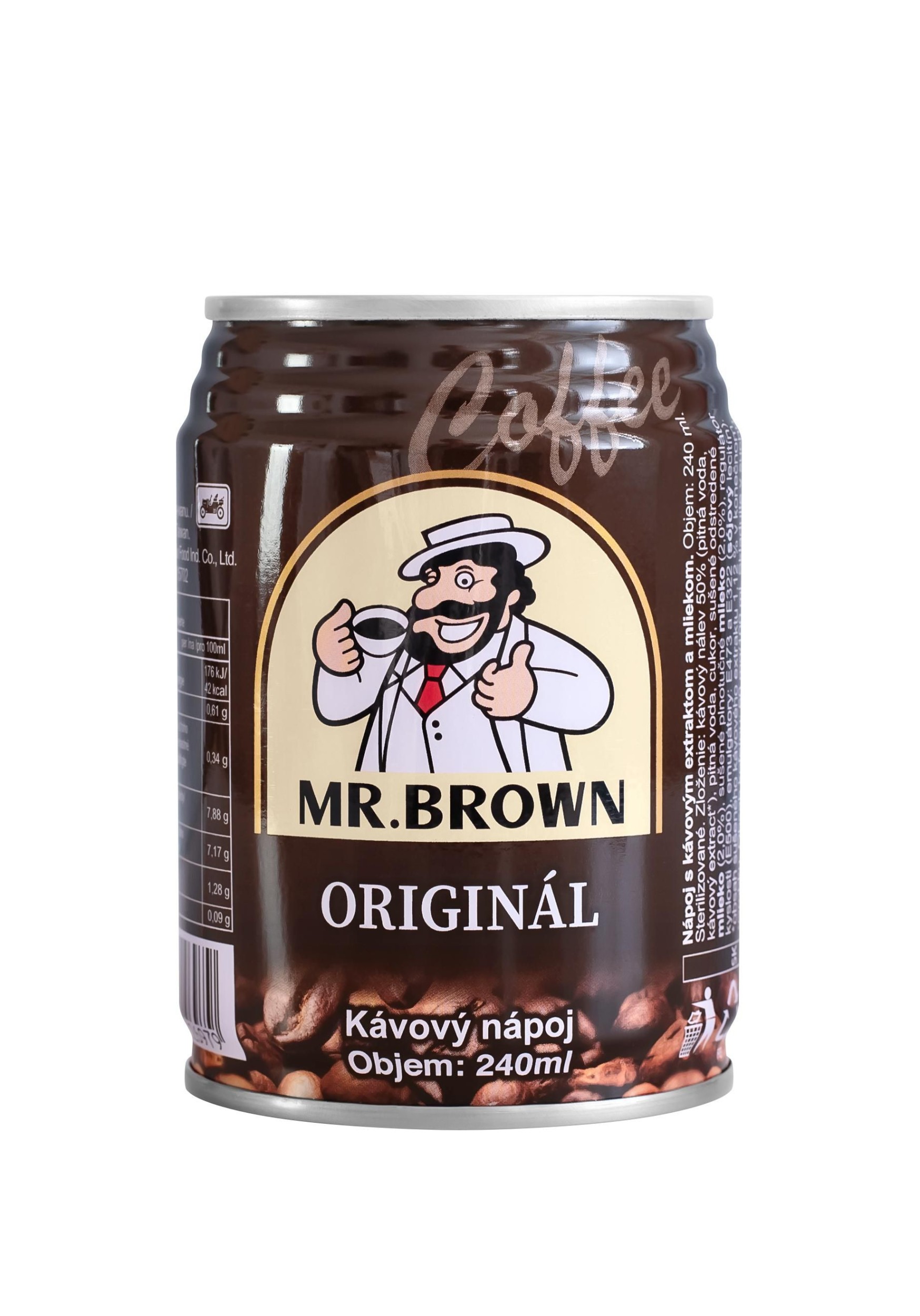 Nápoje - Mr. Brown Nápoj s mlékem a kávovým nálevem 240 ml