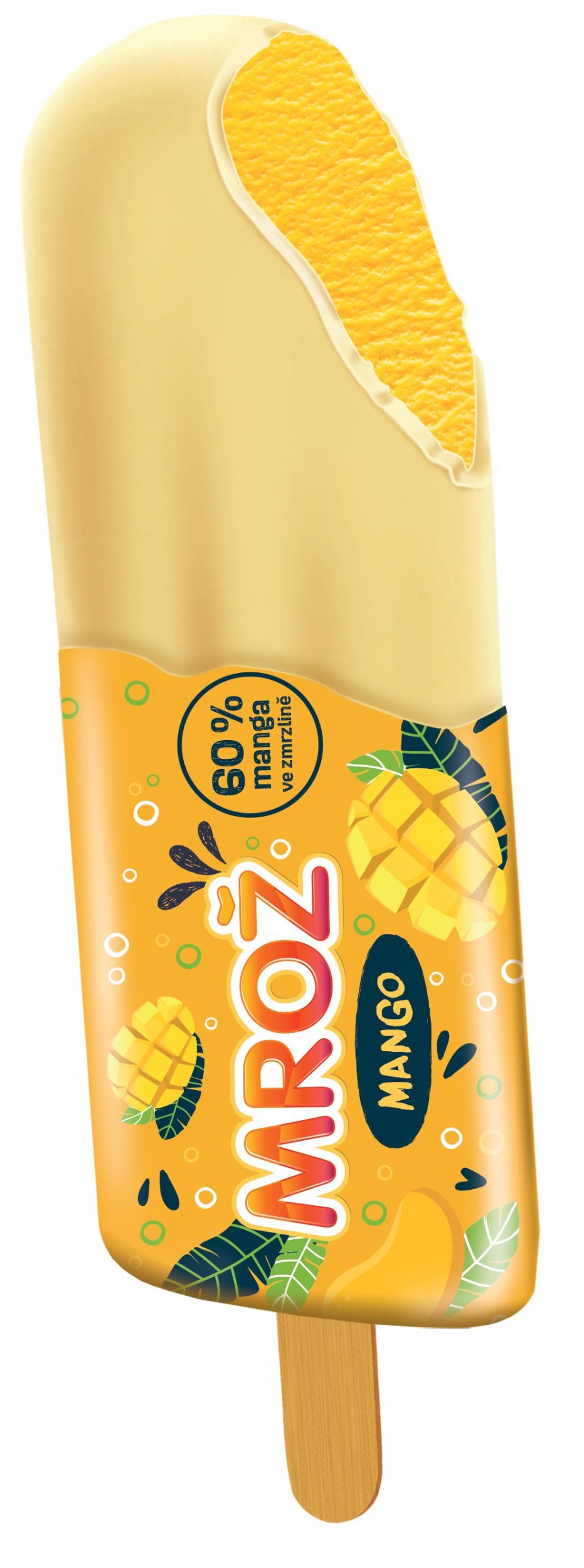 Mražené potraviny - Mrož Mango v bílé polevě 50ml