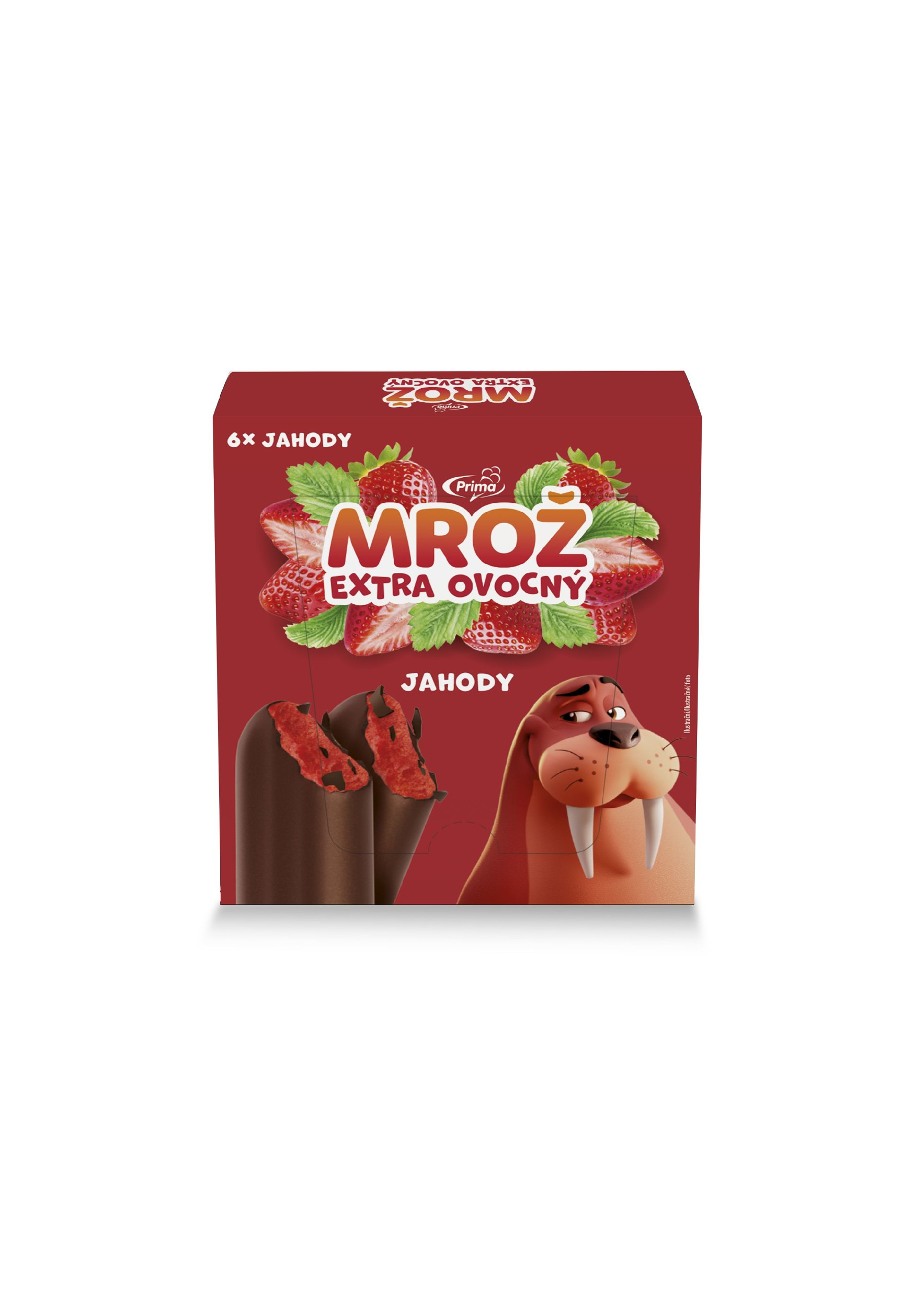 Mražené potraviny - Mrož Ovoce Jahody multipack 6x50ml