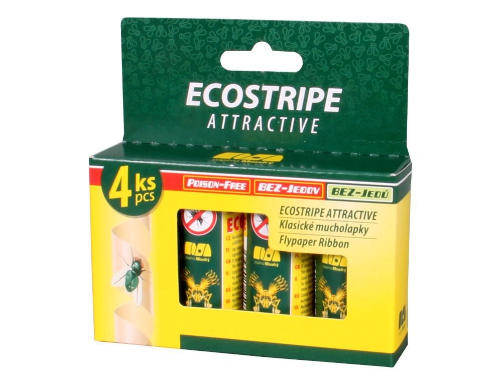 Domácnost a Zahrada - Mucholapka ECOSTRIPE ATTRACTIVE 4ks