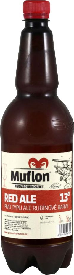 Nápoje - Muflon Red Ale Pet 13° pivo 1 l