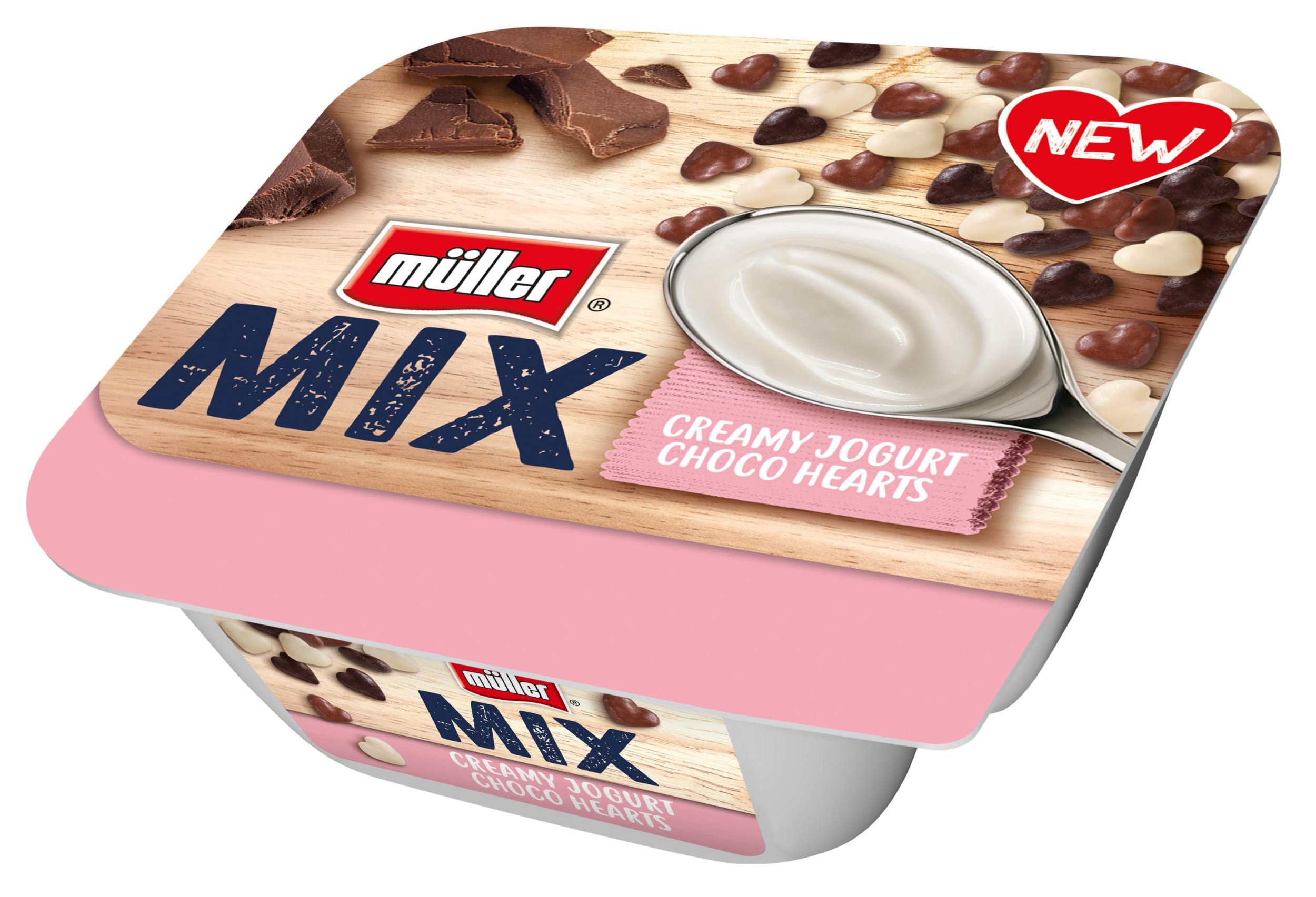Mléčné a chlazené - Müller Mix Choco Hearts 130g