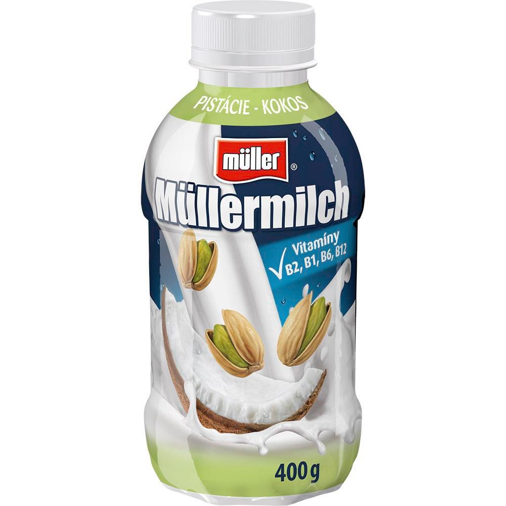 Mléčné a chlazené - Müller Müllermilch S pistáciovo-kokosovou příchutí 400 g