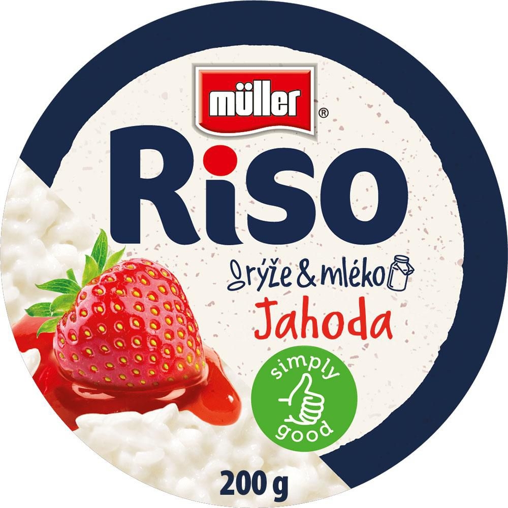 Mléčné a chlazené - Müller Riso Mléčná rýže jahoda 200 g