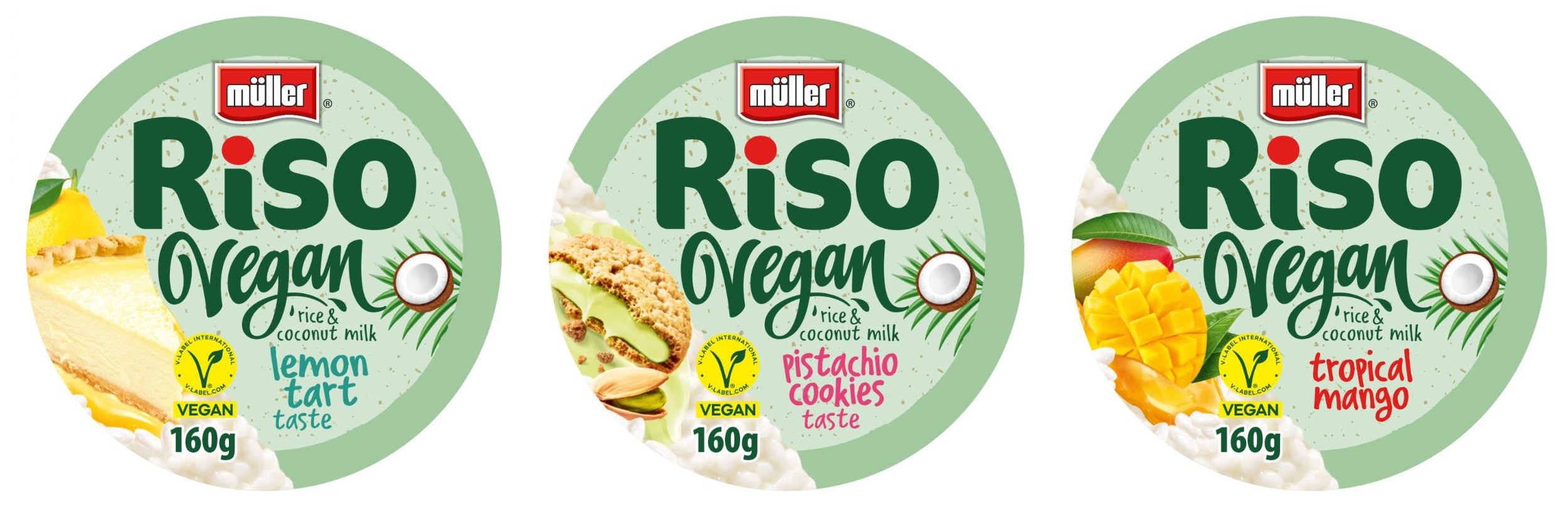 Zdravý svět - Müller Riso Vegan různé  příchutě 160g