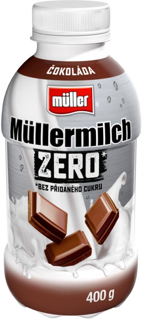 Mléčné a chlazené - Müllermilch Zero Mléčný nápoj čokoláda 400g