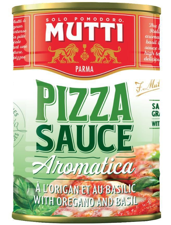 Trvanlivé potraviny - Mutti Omáčka na pizzu Aromatica plech 400 g
