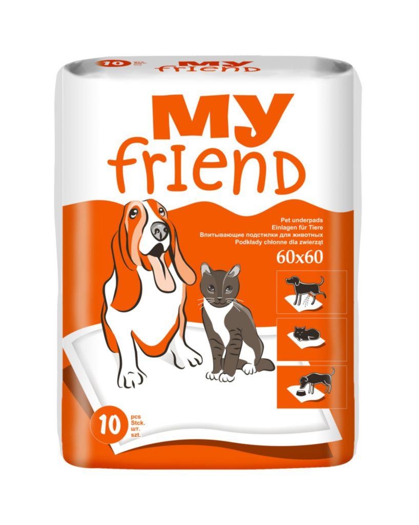 Svět zvířat - My Friend absorpční podložky pro psy a kočky 60 x 60 cm, 10 ks<br>