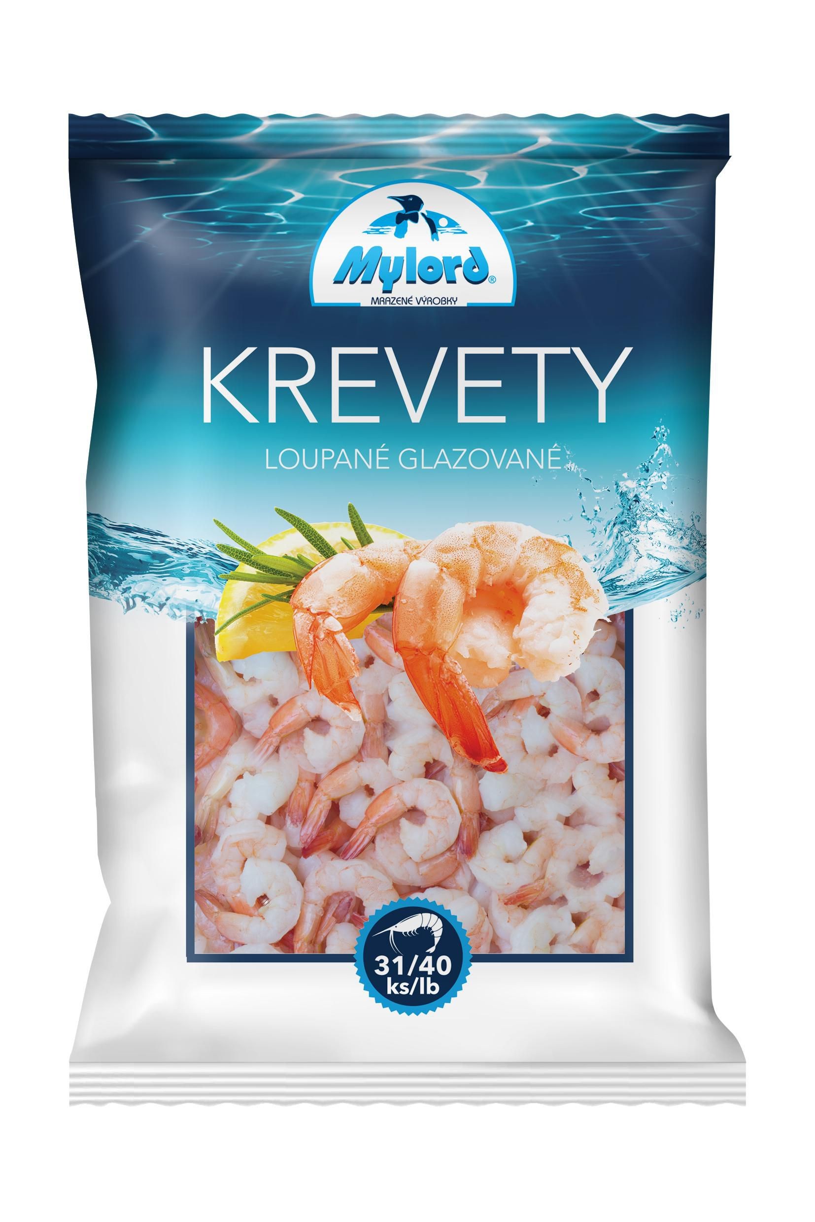Mražené potraviny - Mylord Krevety loupané mražené 400g
