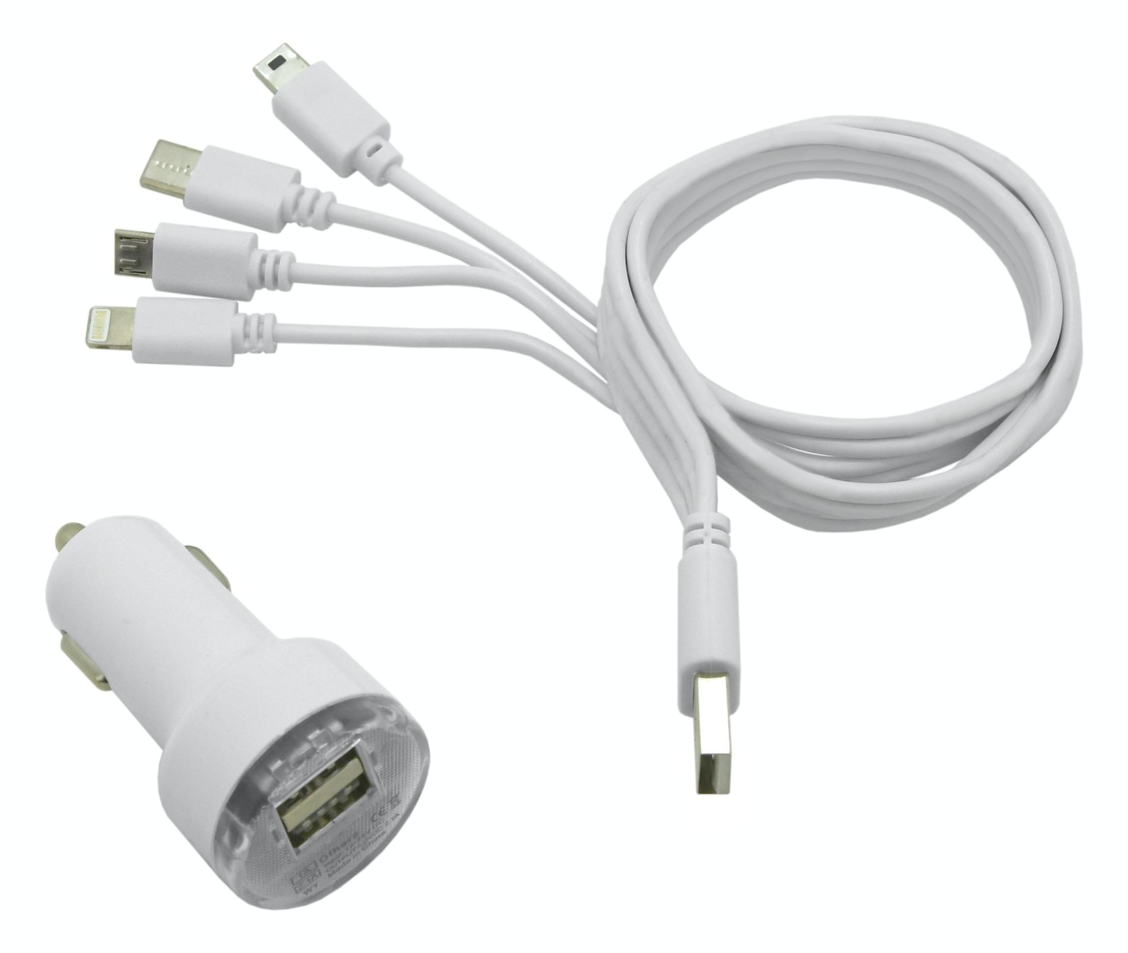 Auto-moto - Nabíječka telefonu 12V 2,1A (Iphone, miniUSB, microUSB, USB-C)