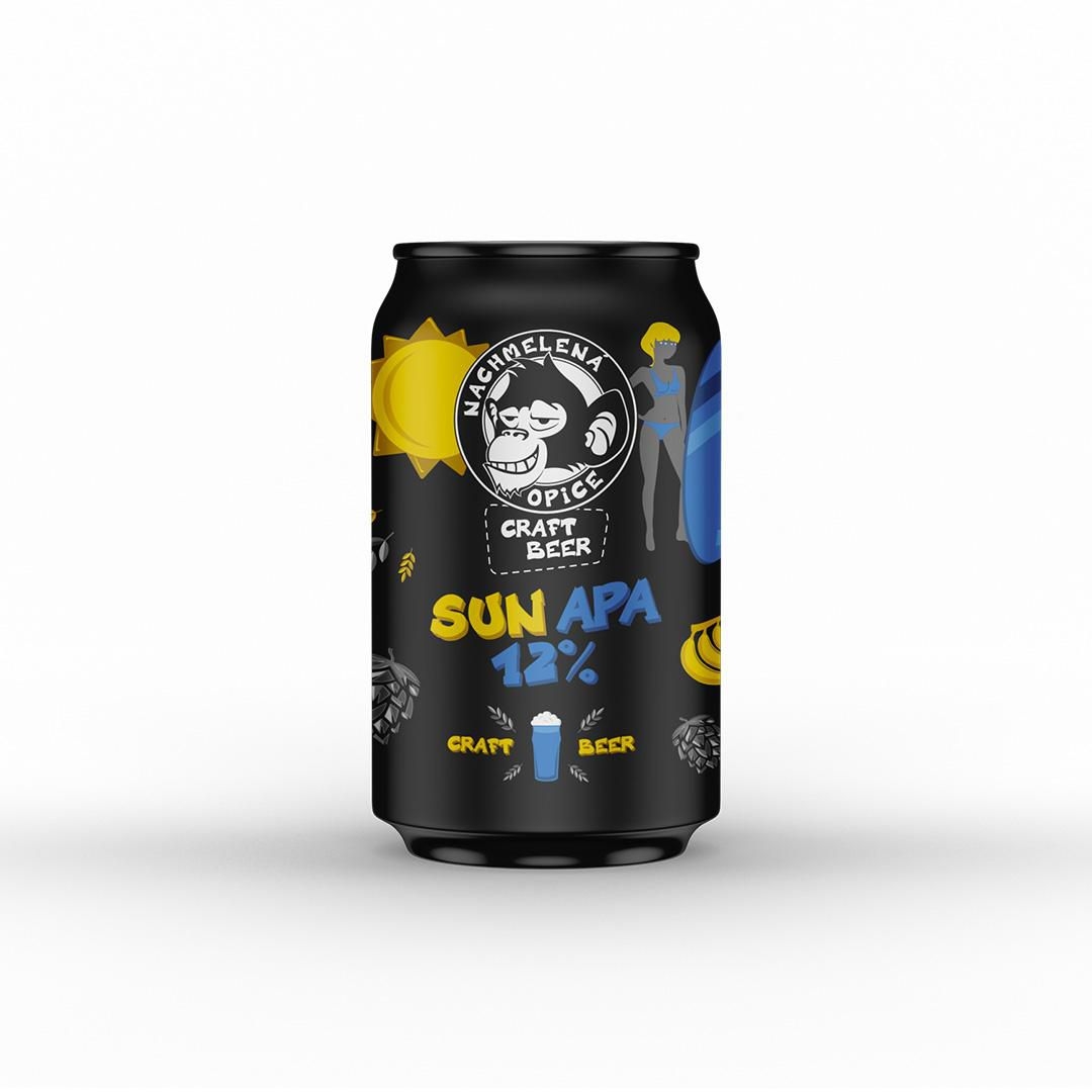 Nachmelená Opice, SUN APA 12 plech 0,33L-0