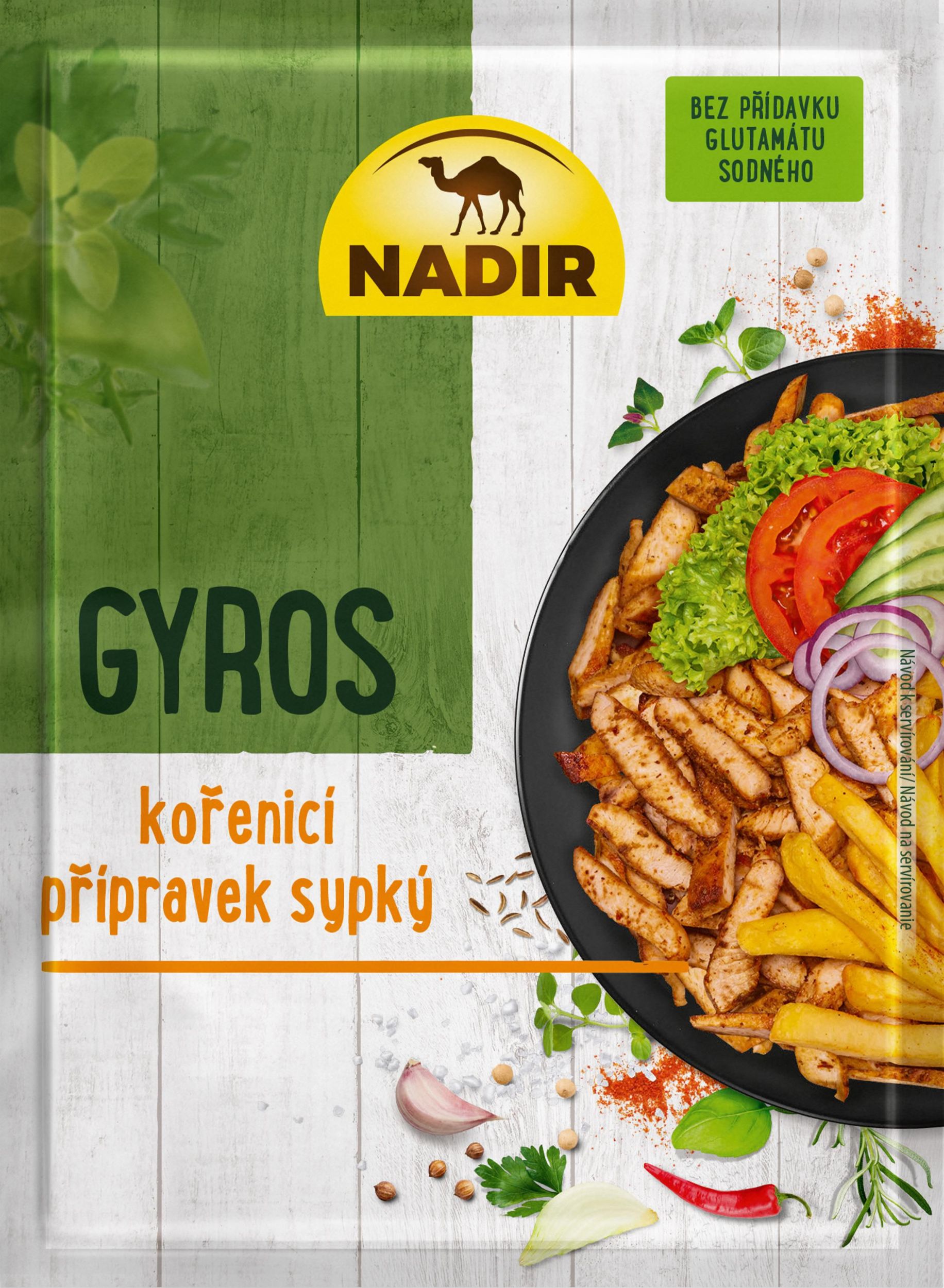 Trvanlivé potraviny - Nadir Gyros kořenící přípravek sypký 20g