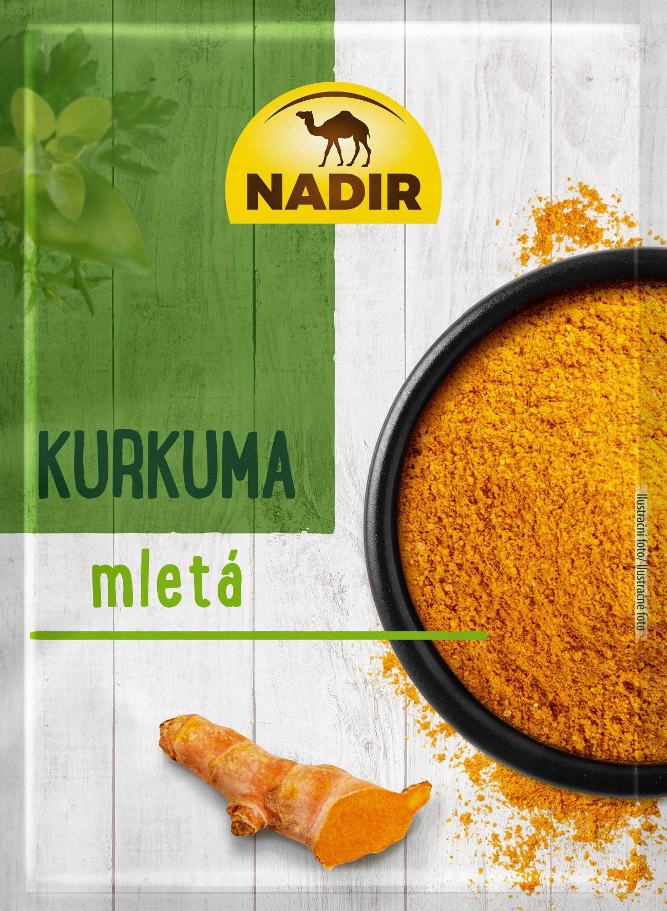 Trvanlivé potraviny - Nadir Kurkuma mletá 20g