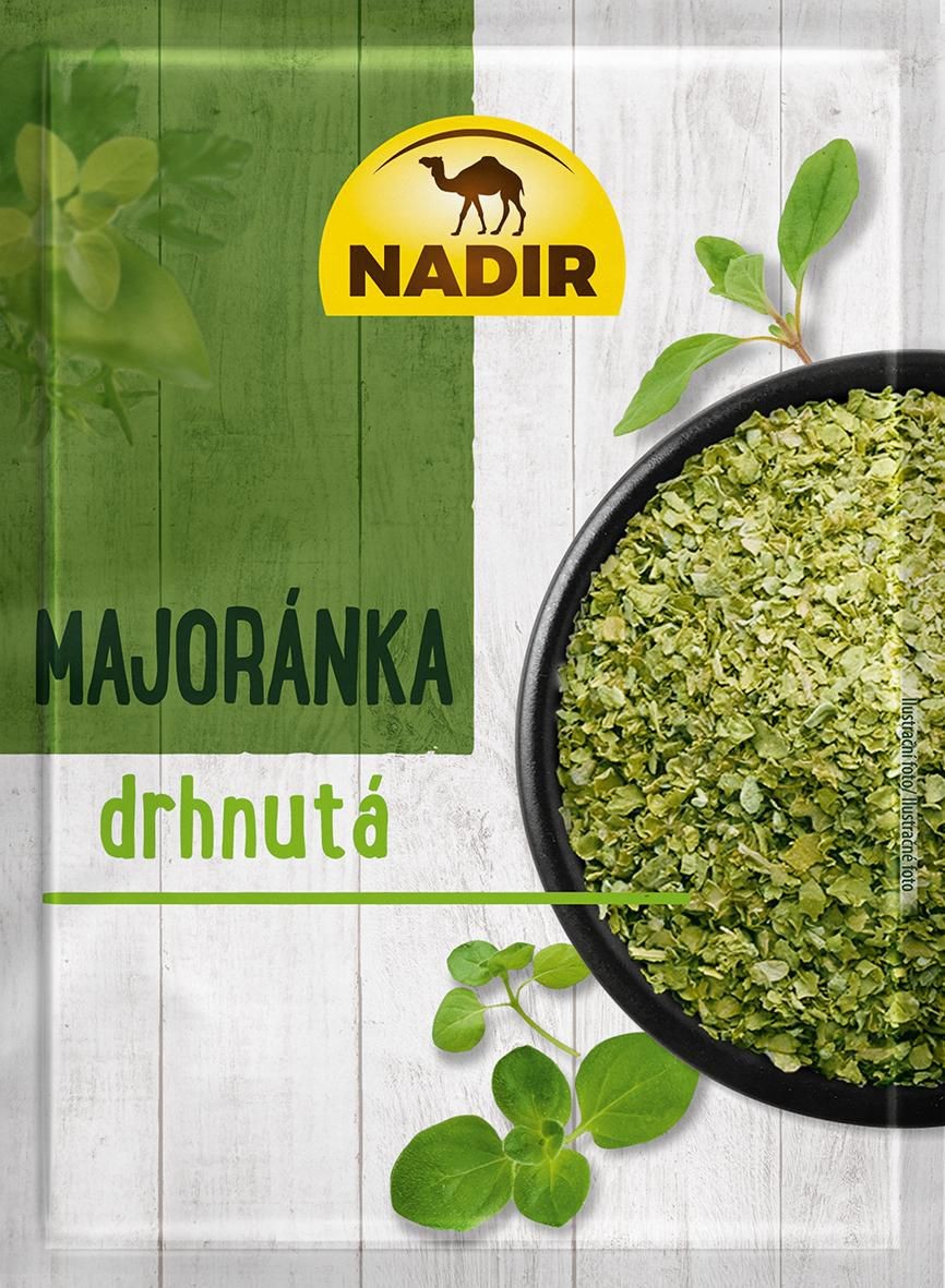 Trvanlivé potraviny - Nadir Majoránka drhnutá 8 g