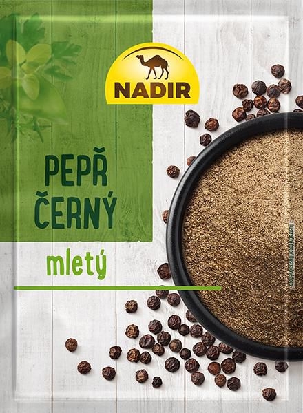 Trvanlivé potraviny - Nadir Pepř černý mletý 20 g