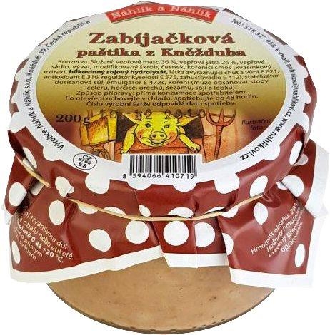 Uzeniny a lahůdky - Náhlík Zabijačková paštika z Kněžduba 200 g