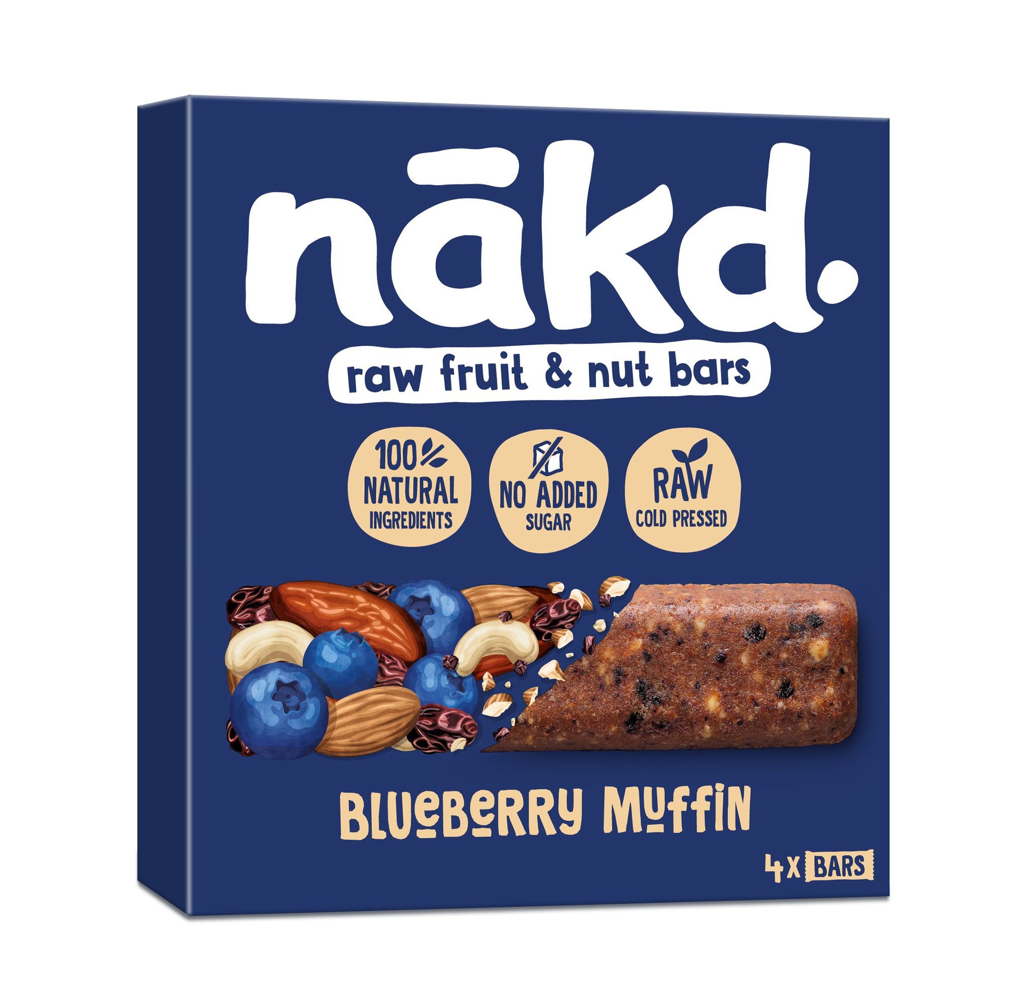 Zdravý svět - NAKD Blueberry Muffin Ovocno-oříškové raw tyčinky s borůvkami 4x35g