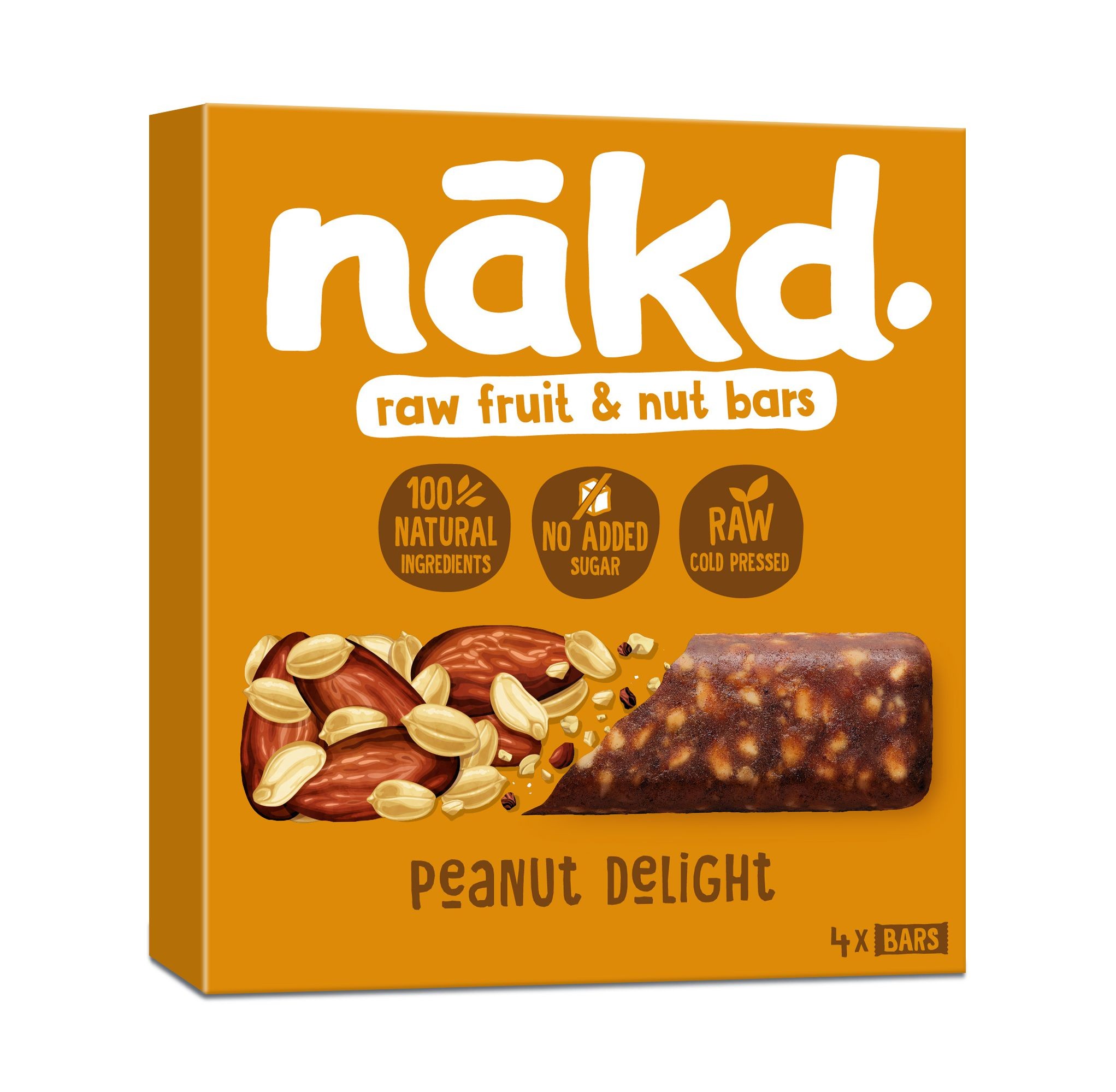 Zdravý svět - NAKD Peanut Delight Raw tyčinky s datlemi a s arašídy 4x35g