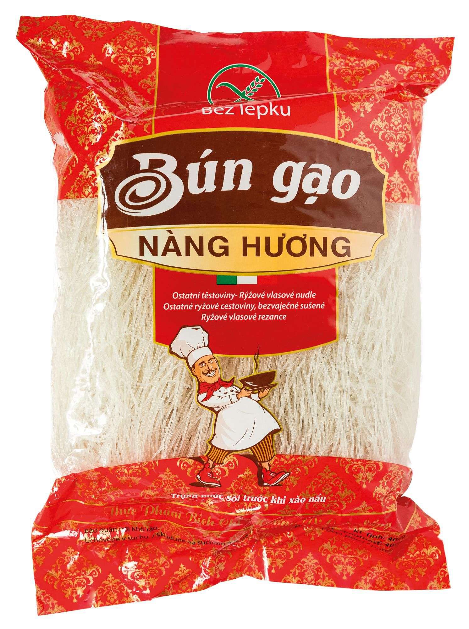 Náng Huong Rýžové vlasové nudle 400g-0