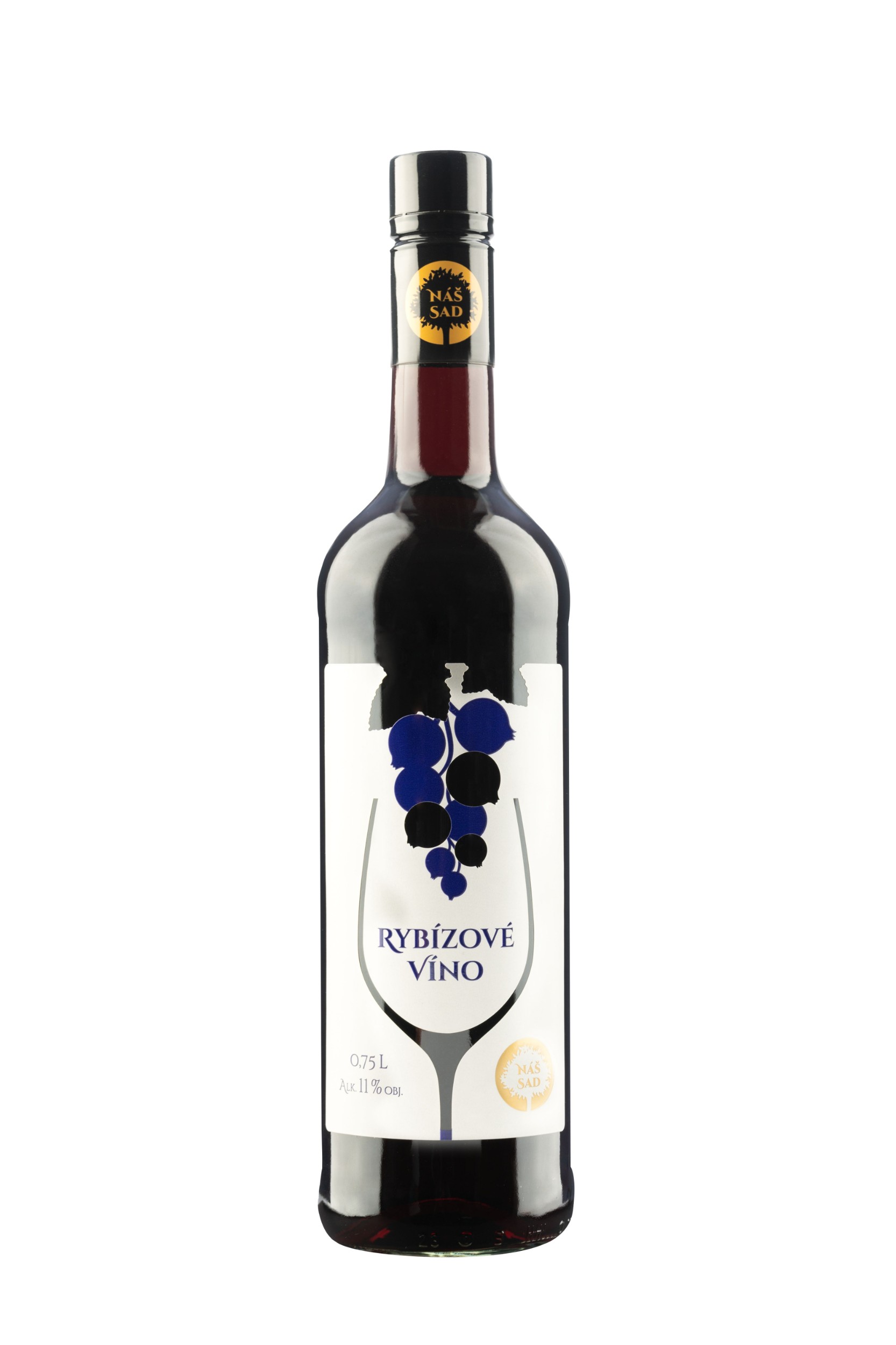 Nápoje - Náš Sad Rybízové víno 750 ml