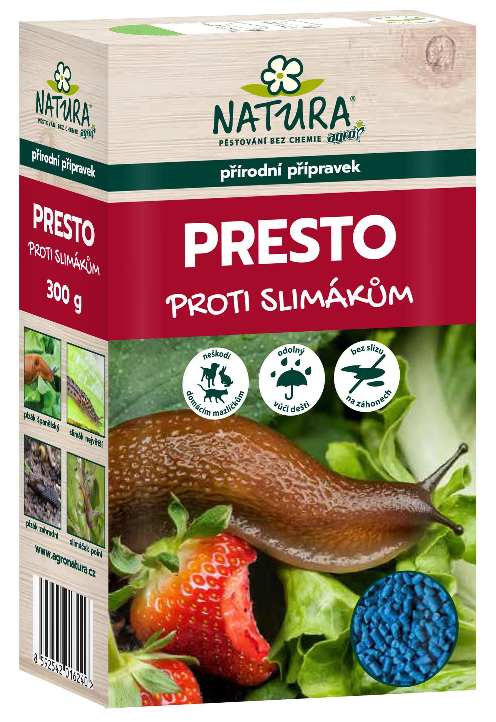 Domácnost a Zahrada - NATURA PRESTO na slimáky a plzáky 300 g