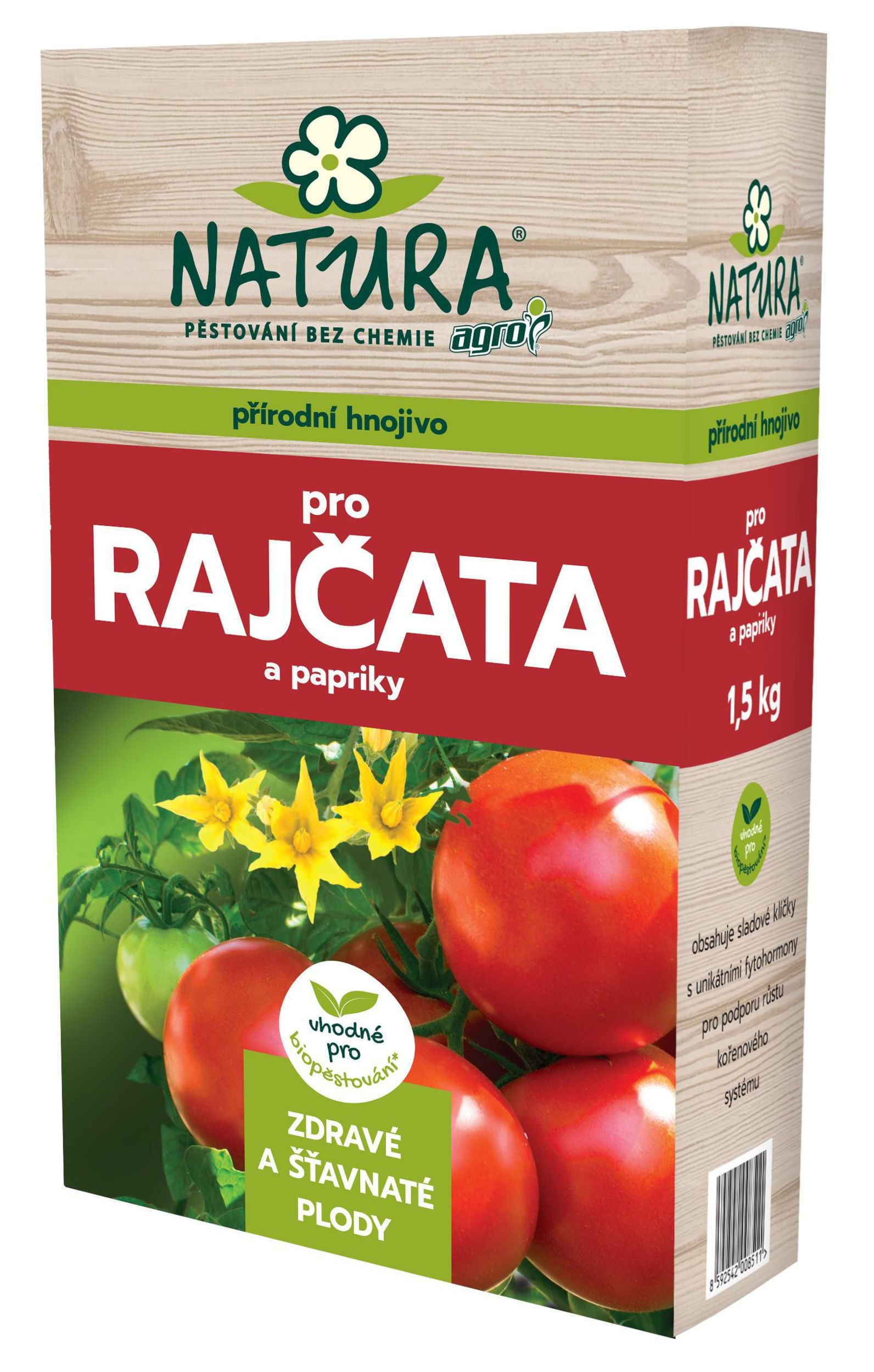 Domácnost a Zahrada - Natura Přírodní hnojivo na rajčata a papriky 1,5 kg