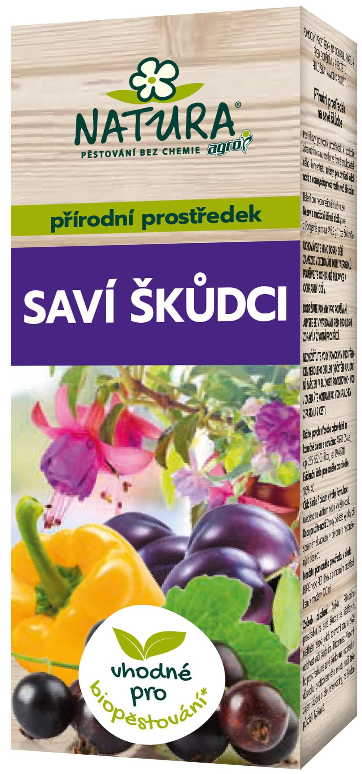 Domácnost a Zahrada - NATURA Přírodní prostředek na savé škůdce 100 ml