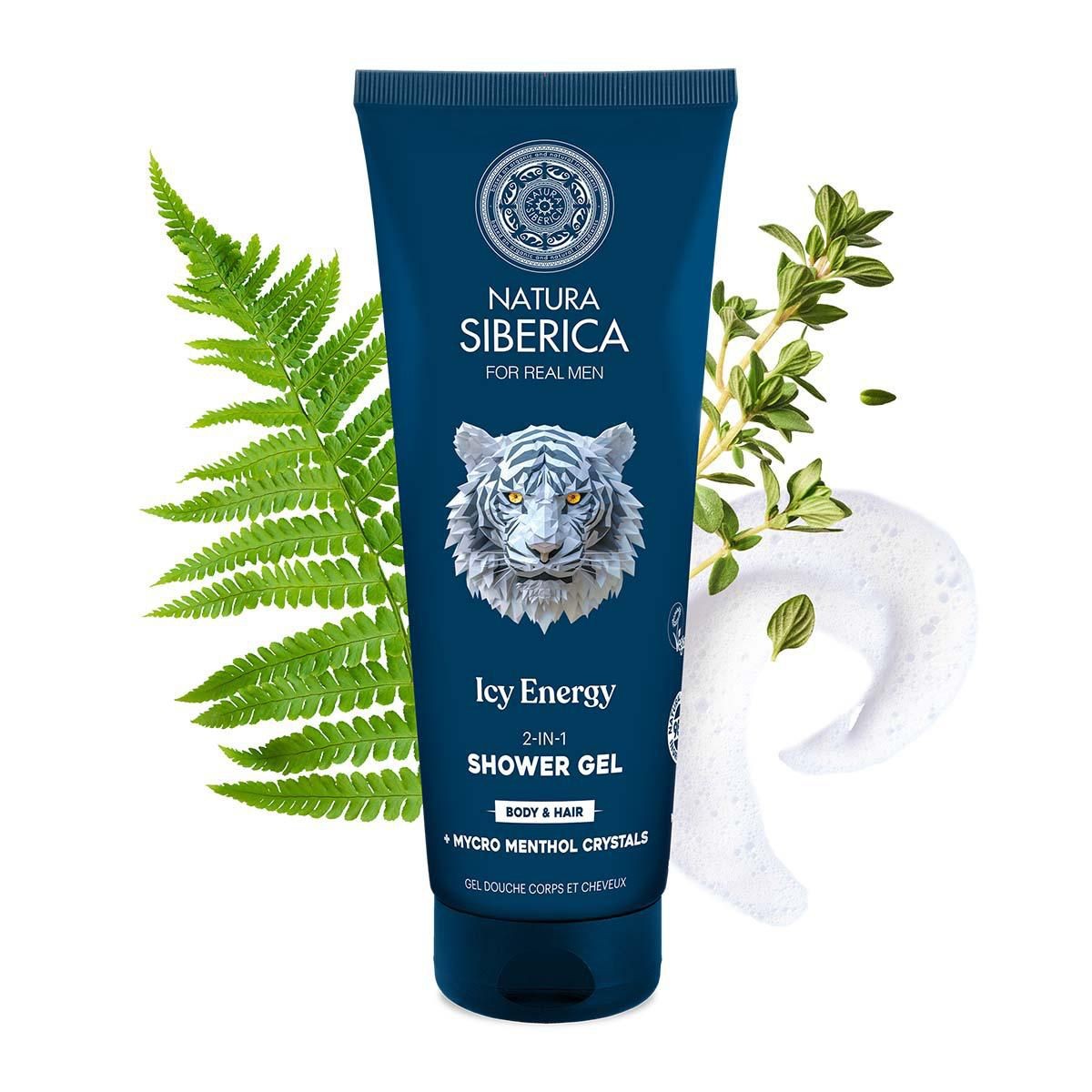 Drogerie a kosmetika - Natura Siberica Arctic Wild Sprchový gel 2v1 na tělo a vlasy Ledová energie 200 ml