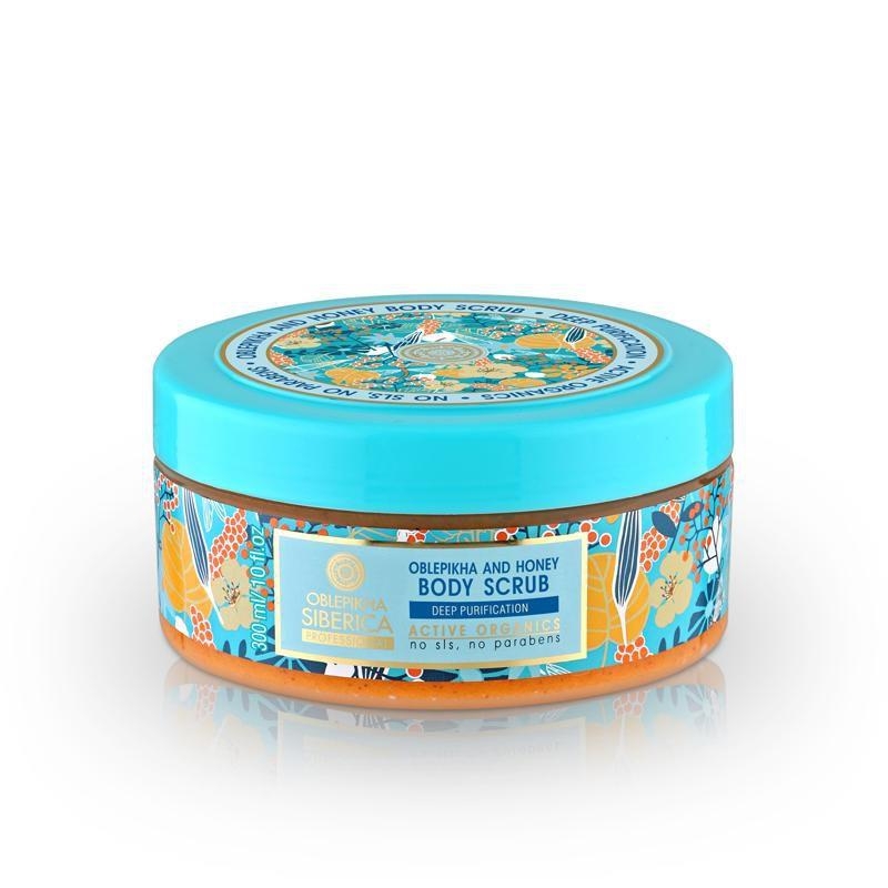 Drogerie a kosmetika - Natura Siberica Rakytníkovo-medový peeling na tělo 300 ml