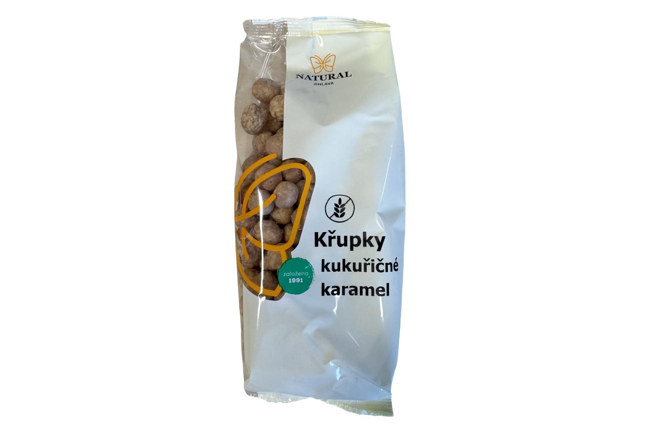 Zdravý svět - Natural Jihlava Křupky kukuřičné karamel bez lepku 140g