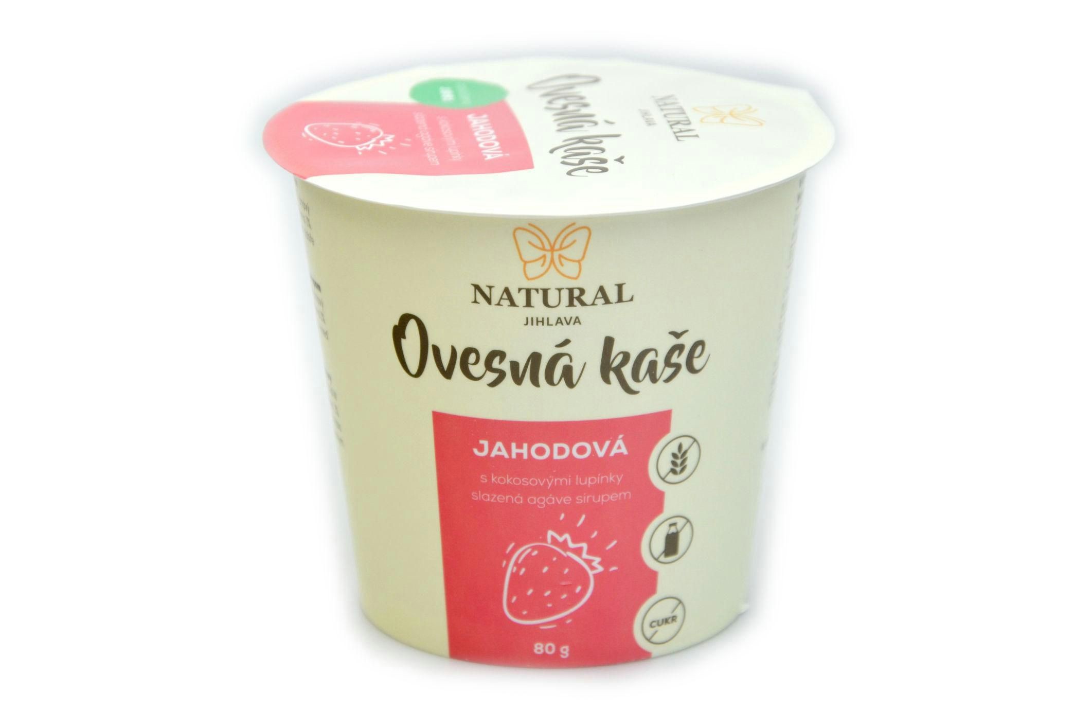 Zdravý svět - Natural Jihlava Ovesná kaše bez lepku jahodová 80g