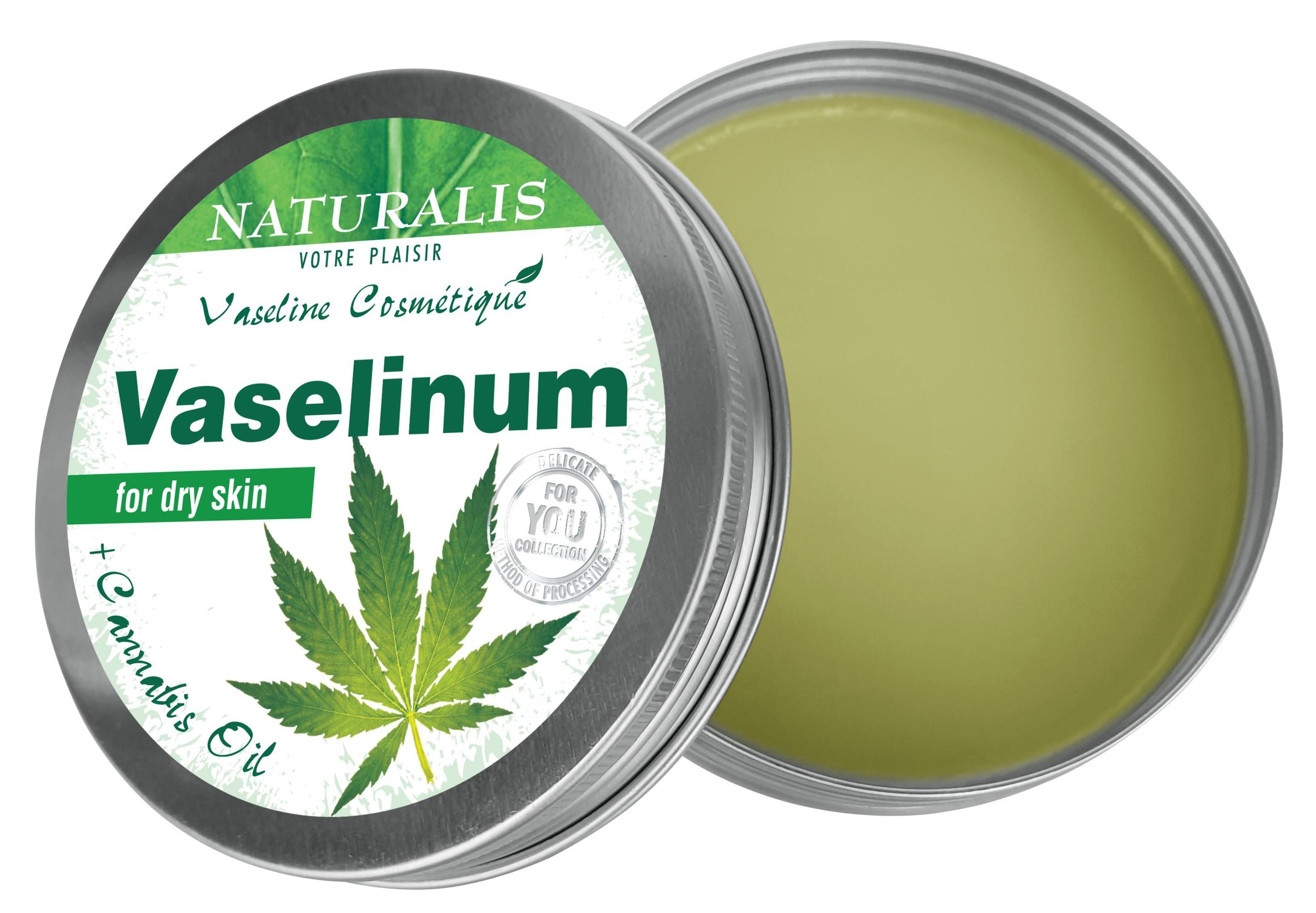 Drogerie a kosmetika - Naturalis Kosmetická vazelína +cannabis oil 100 g
