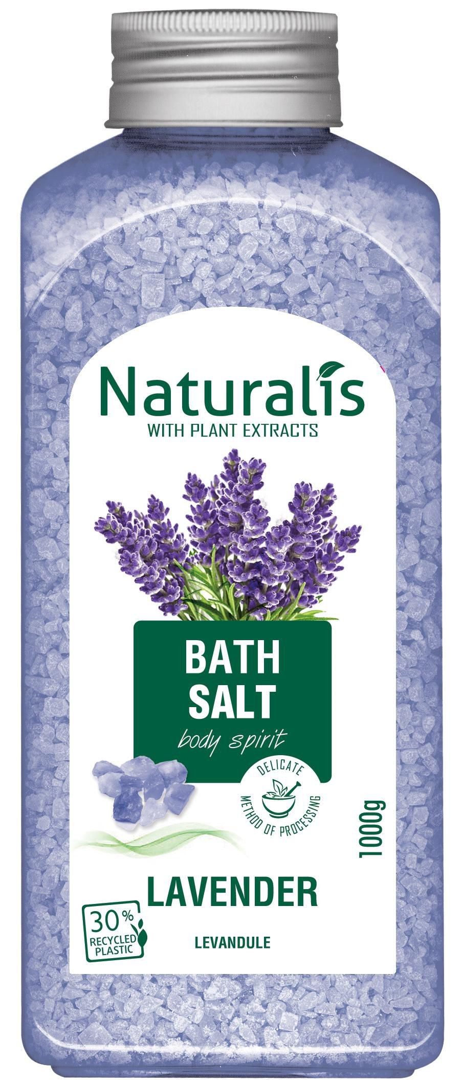 Drogerie a kosmetika - Naturalis Lavender relaxační koupelová sůl 1000 g