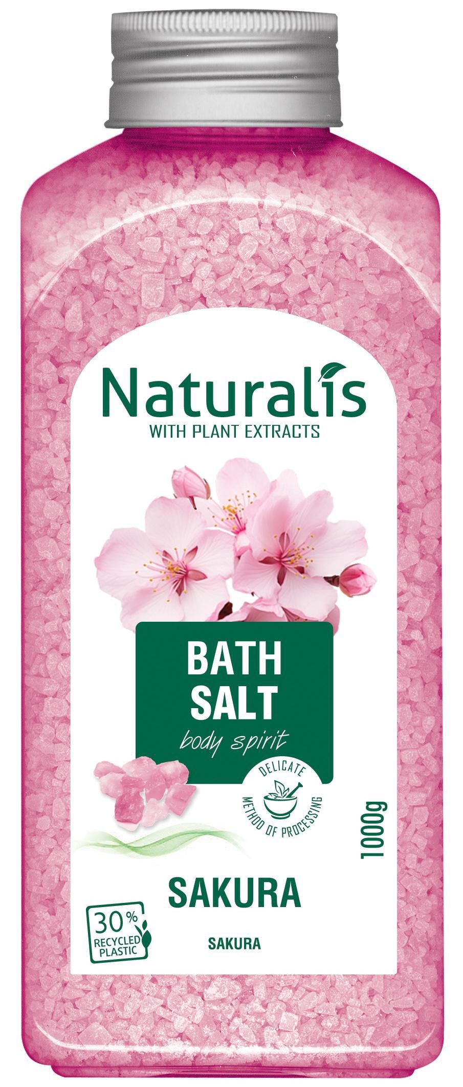 Drogerie a kosmetika - Naturalis sůl do koupele Sakura 1000g