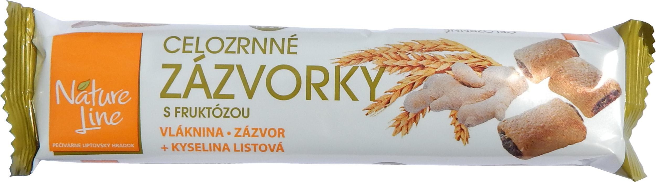 Zdravý svět - Nature line Celozrnné sušenky plněné náplní se zázvorem 65 g