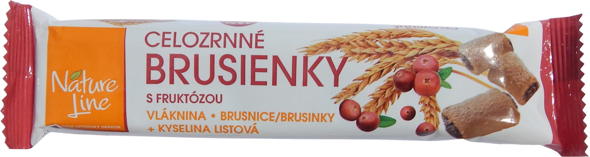 Zdravý svět - Nature line Celozrnné sušenky plněné s brusinkovou náplní 65 g