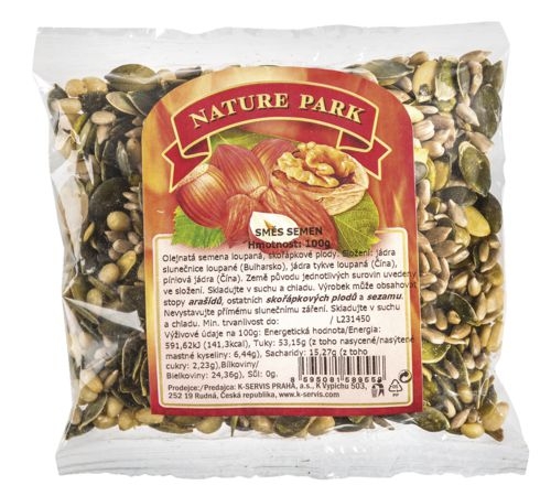 Trvanlivé potraviny - Nature Park Směs semen 100 g