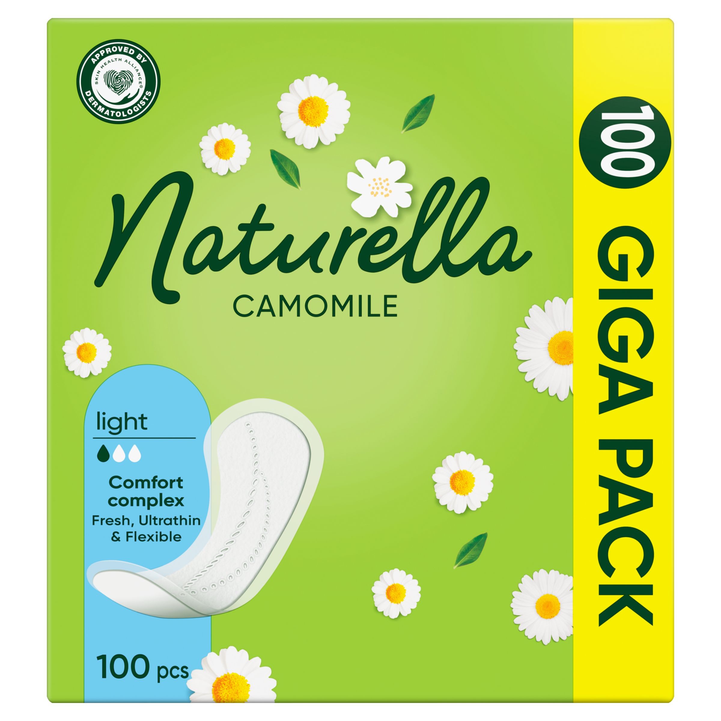 Drogerie a kosmetika - Naturella Light Heřmánek Intimky 100 ks