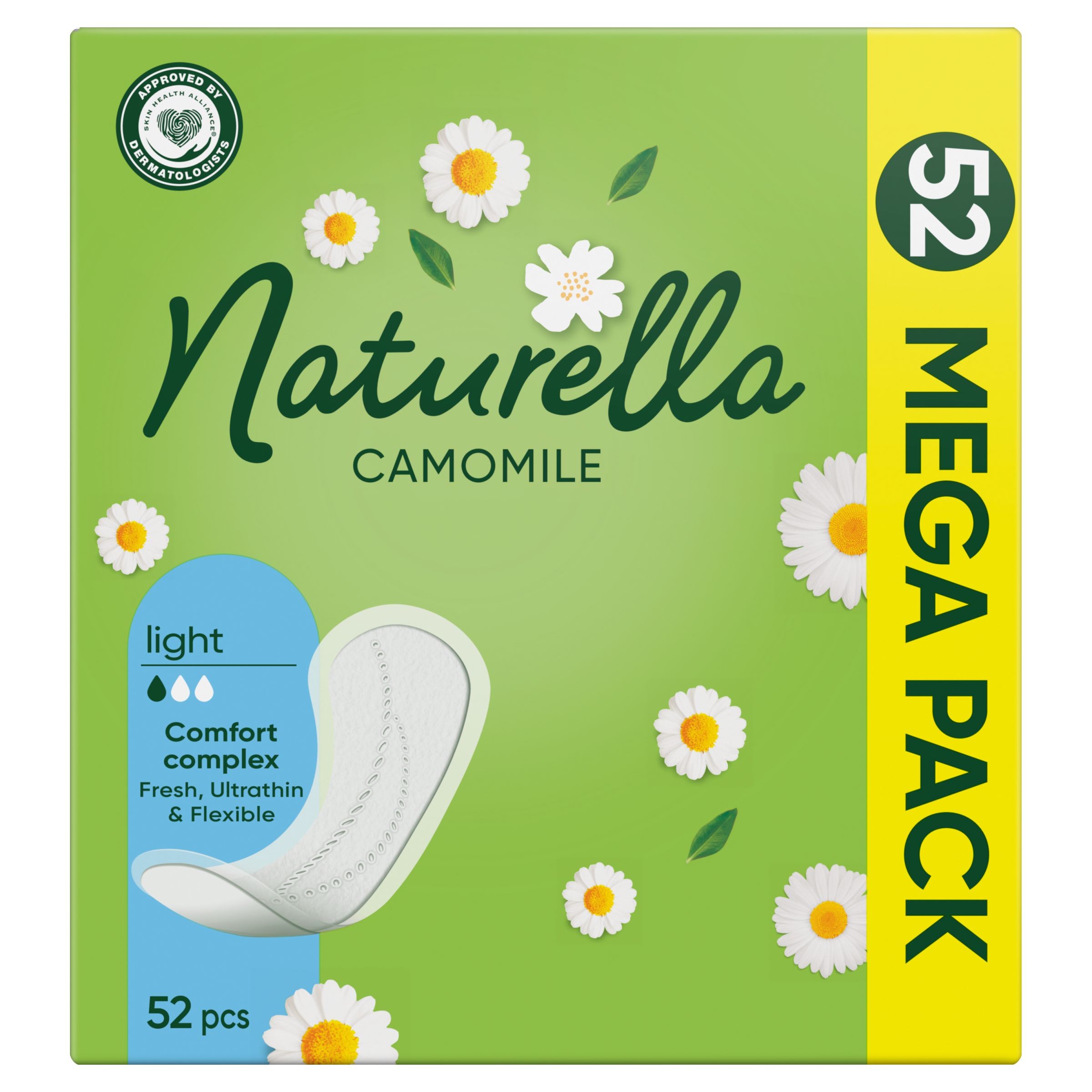 Drogerie a kosmetika - Naturella Light Heřmánek intimky 52 ks