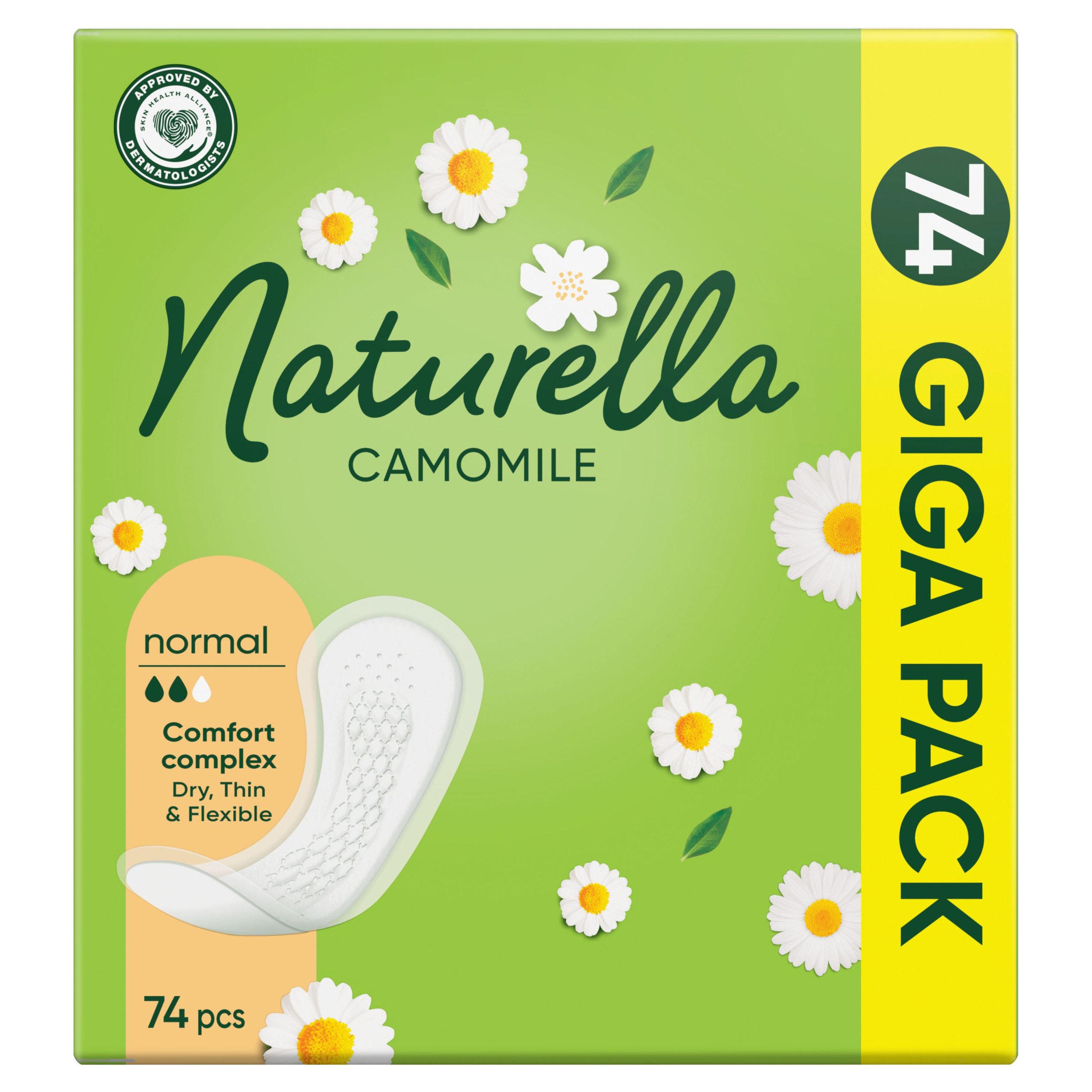 Naturella Naturella Liners Normal Camomile 74ks | GlobusOnline.cz