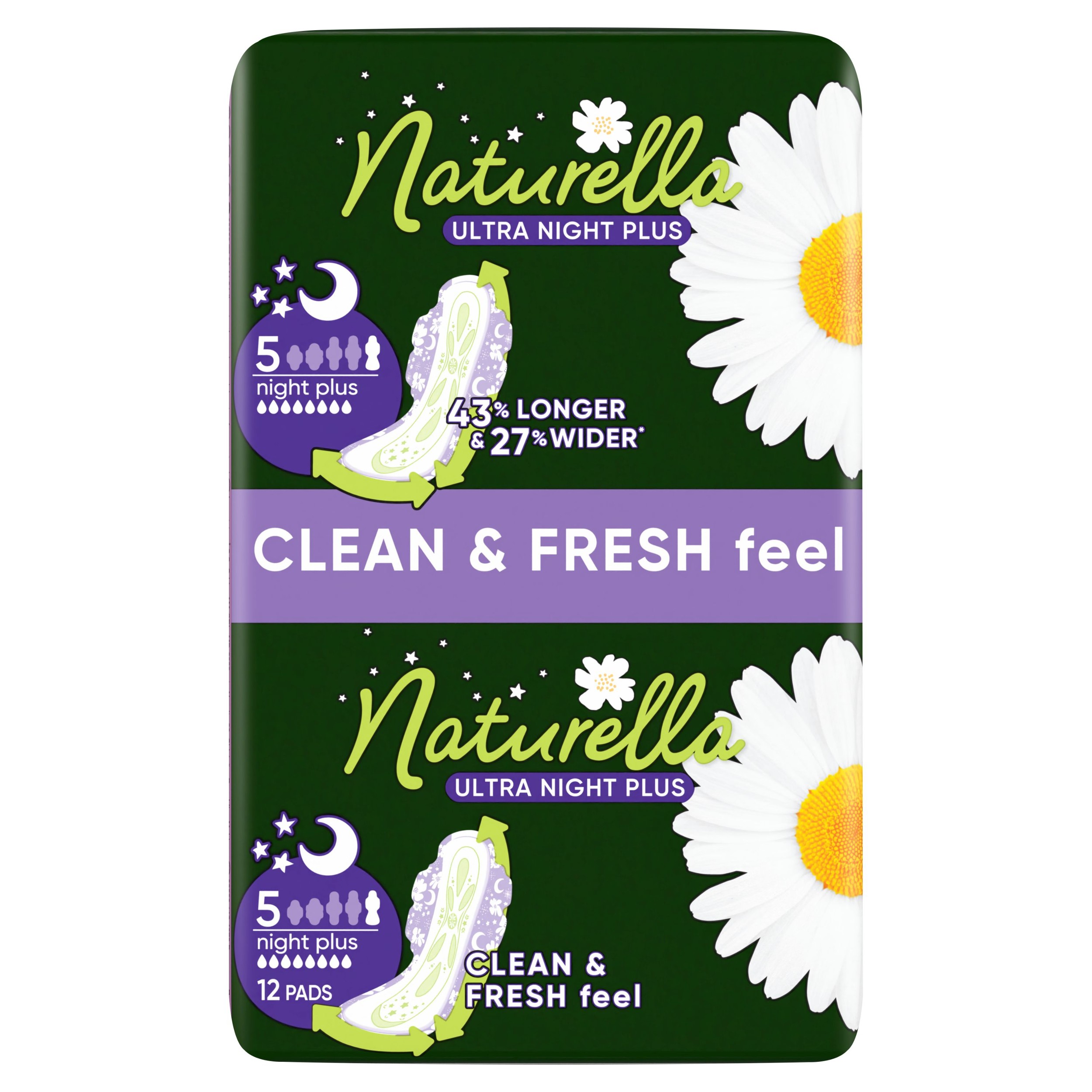 Drogerie a kosmetika - Naturella Ultra Vložky Noční  křídlo Duo 12 ks