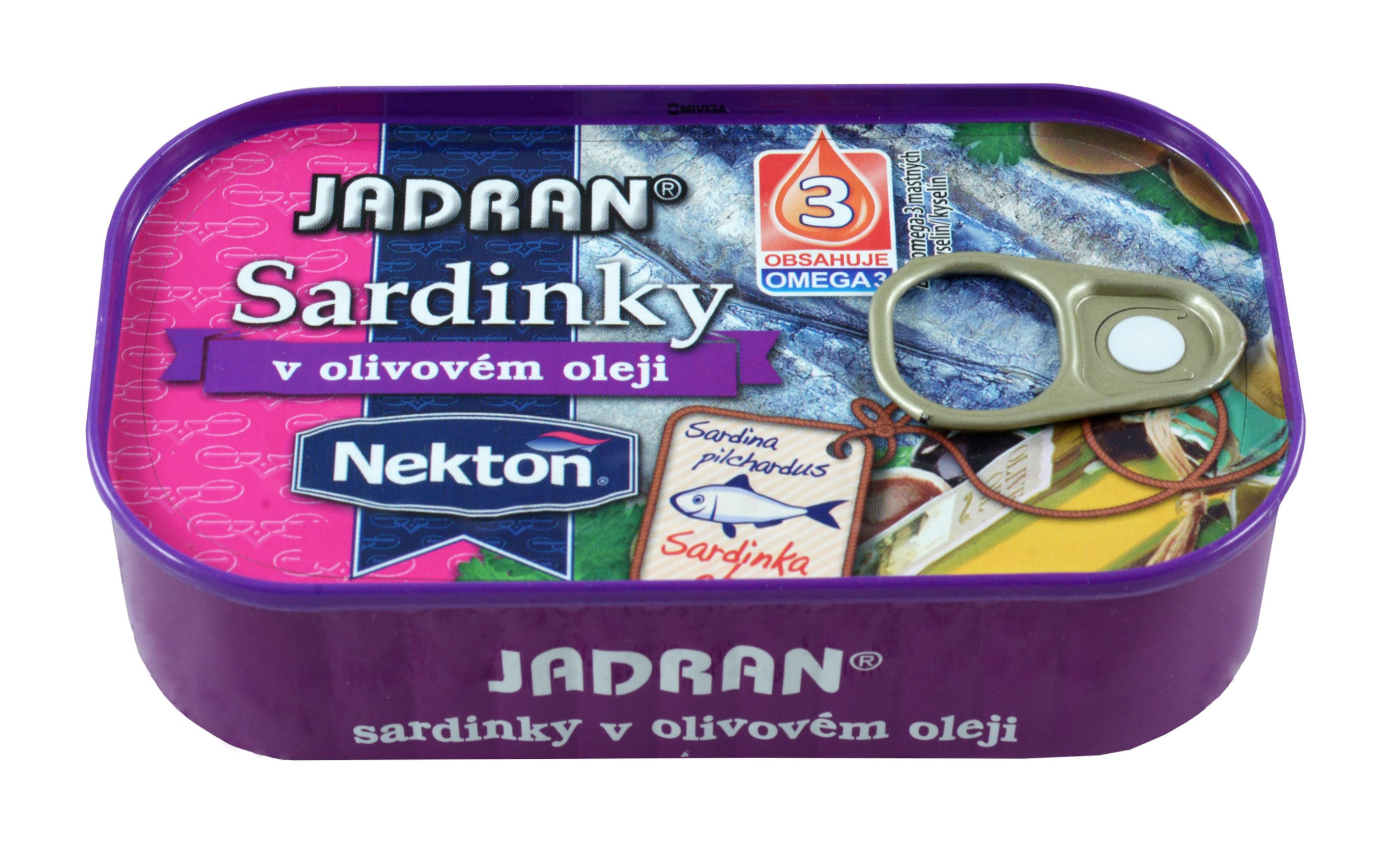 Trvanlivé potraviny - Nekton Jadran Sardinky v olivovém oleji 125 g