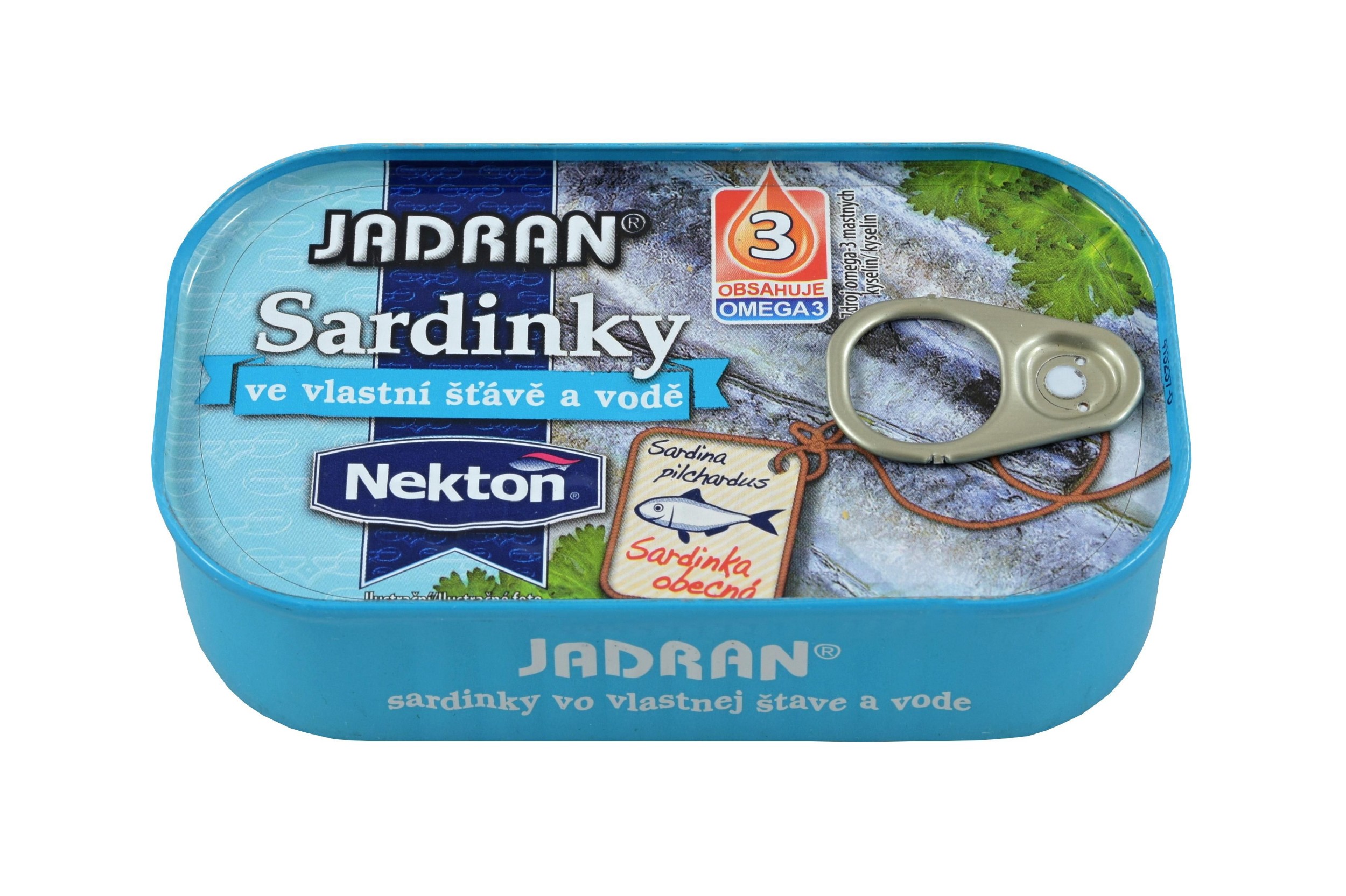 Trvanlivé potraviny - Nekton Jadran Sardinky ve vlastní šťávě a vodě 125 g