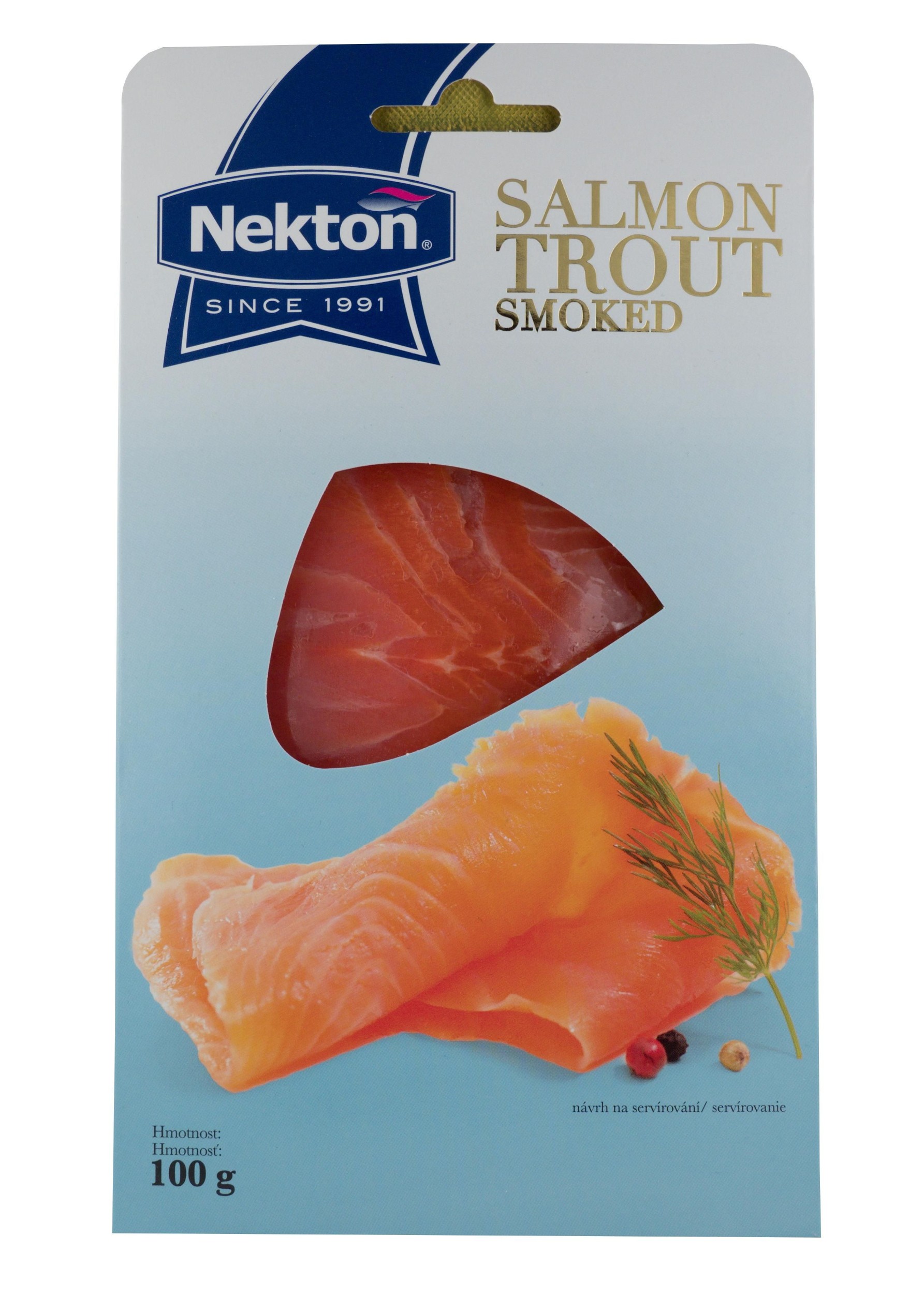 Uzeniny a lahůdky - Nekton Pstruh lososovitý uzený plátky 100 g