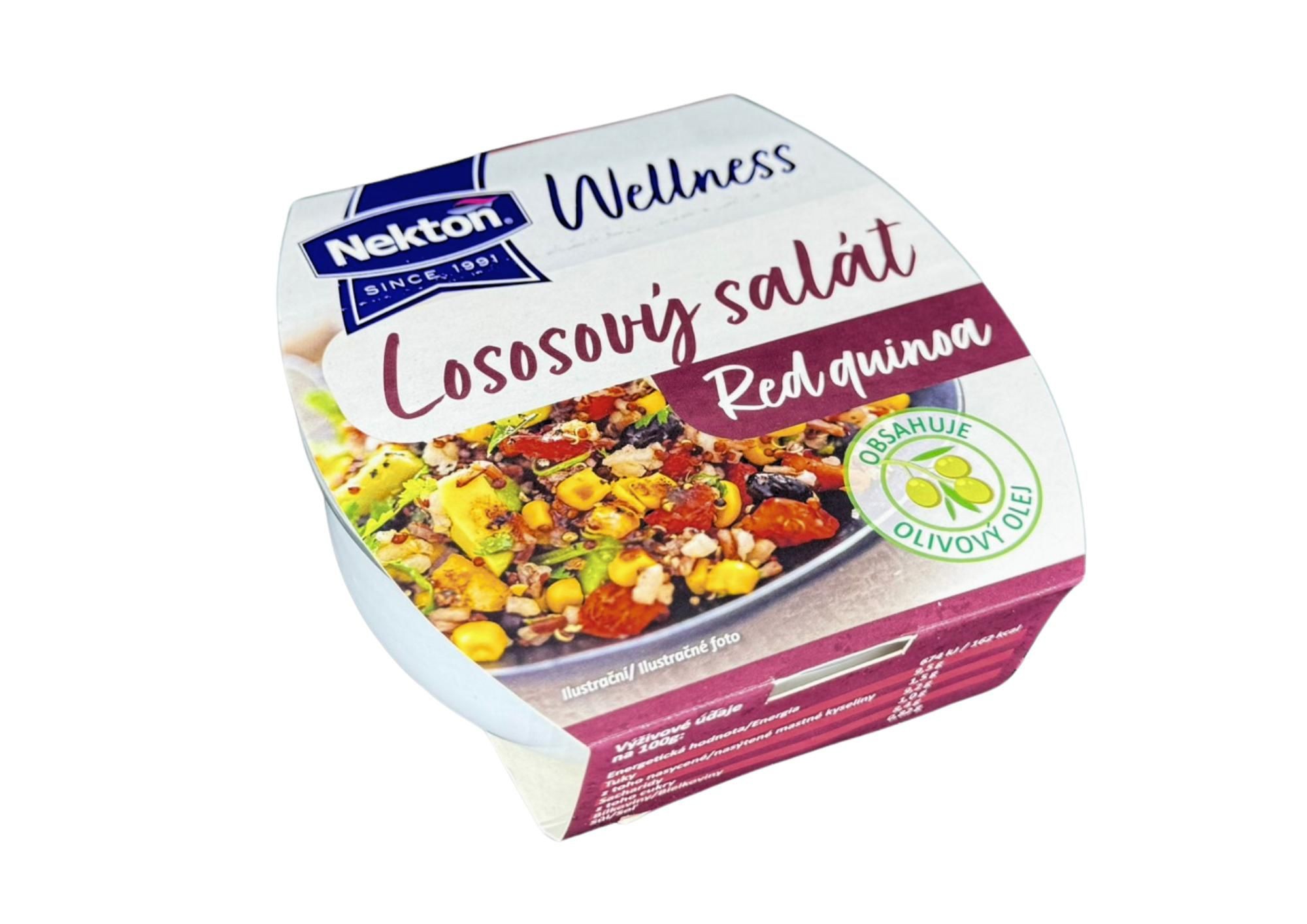 Trvanlivé potraviny - Nekton Wellness lososový salát red quinoa 160g