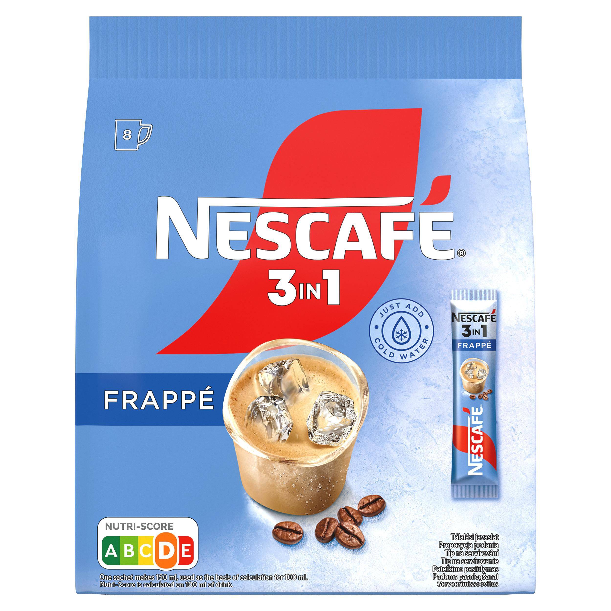 Nápoje - Nescafé 3v1 Frappé  8x15g