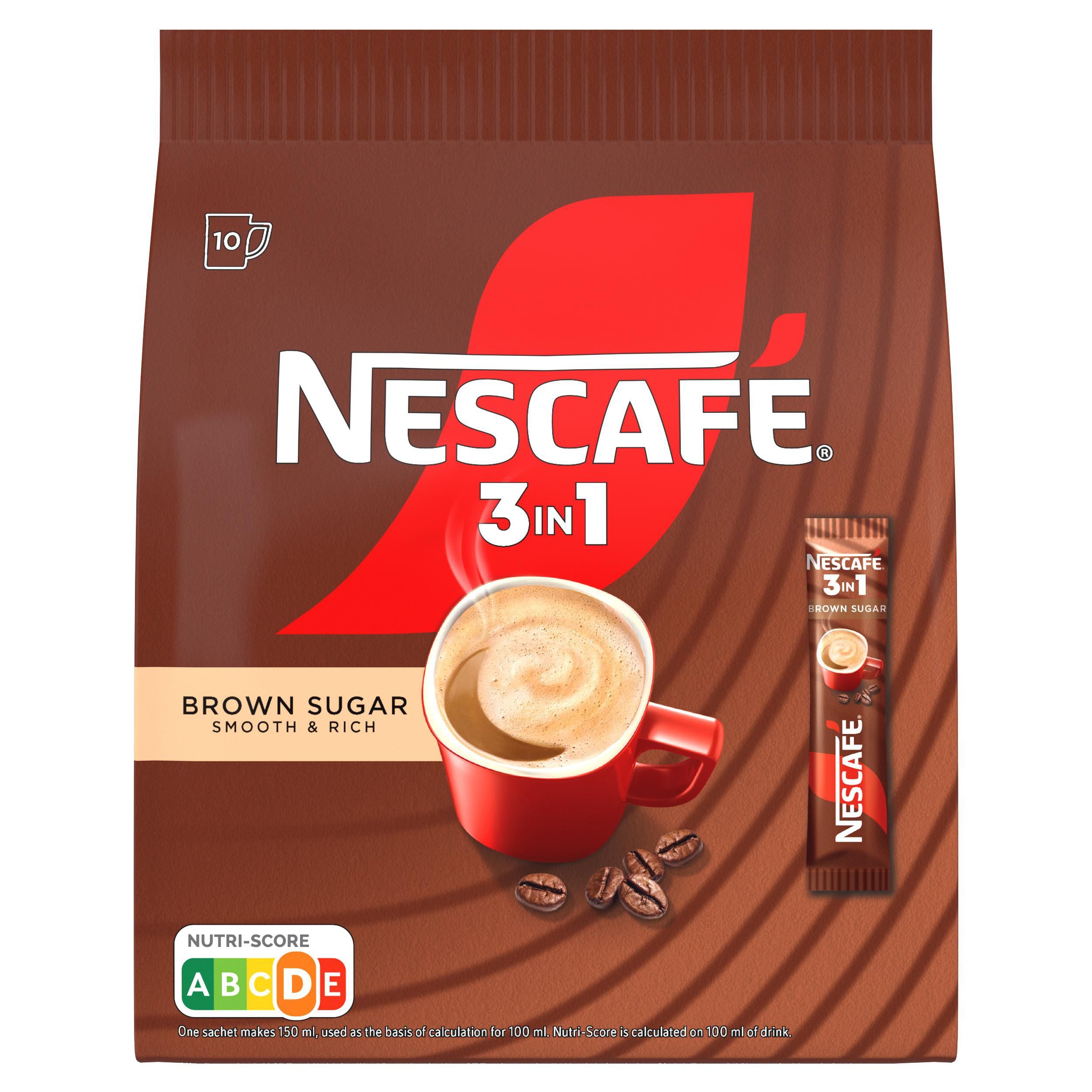 Nápoje - Nescafé Brown Sugar 3in1 10x17 g