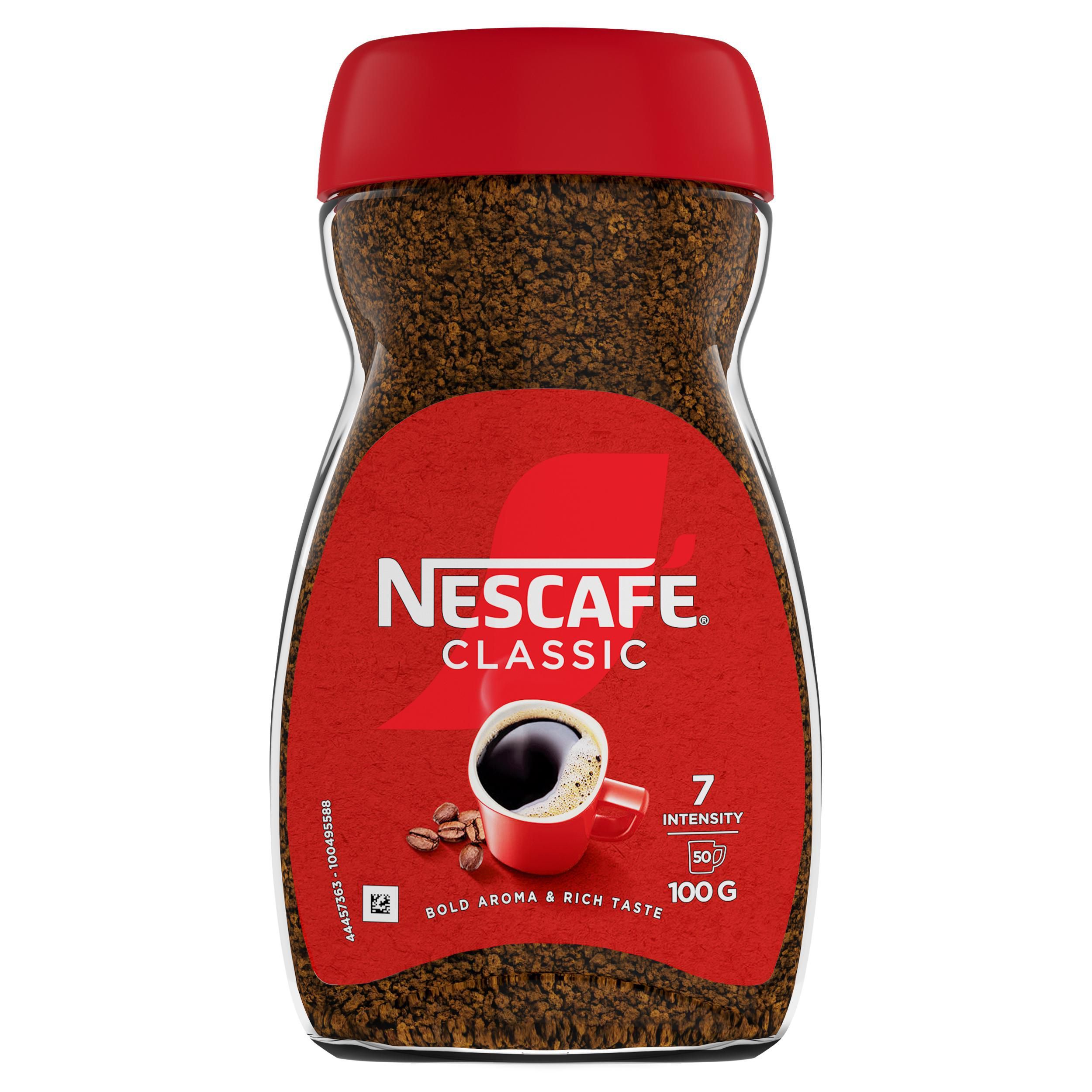Nápoje - Nescafé Classic, rozpustná káva, 100 g